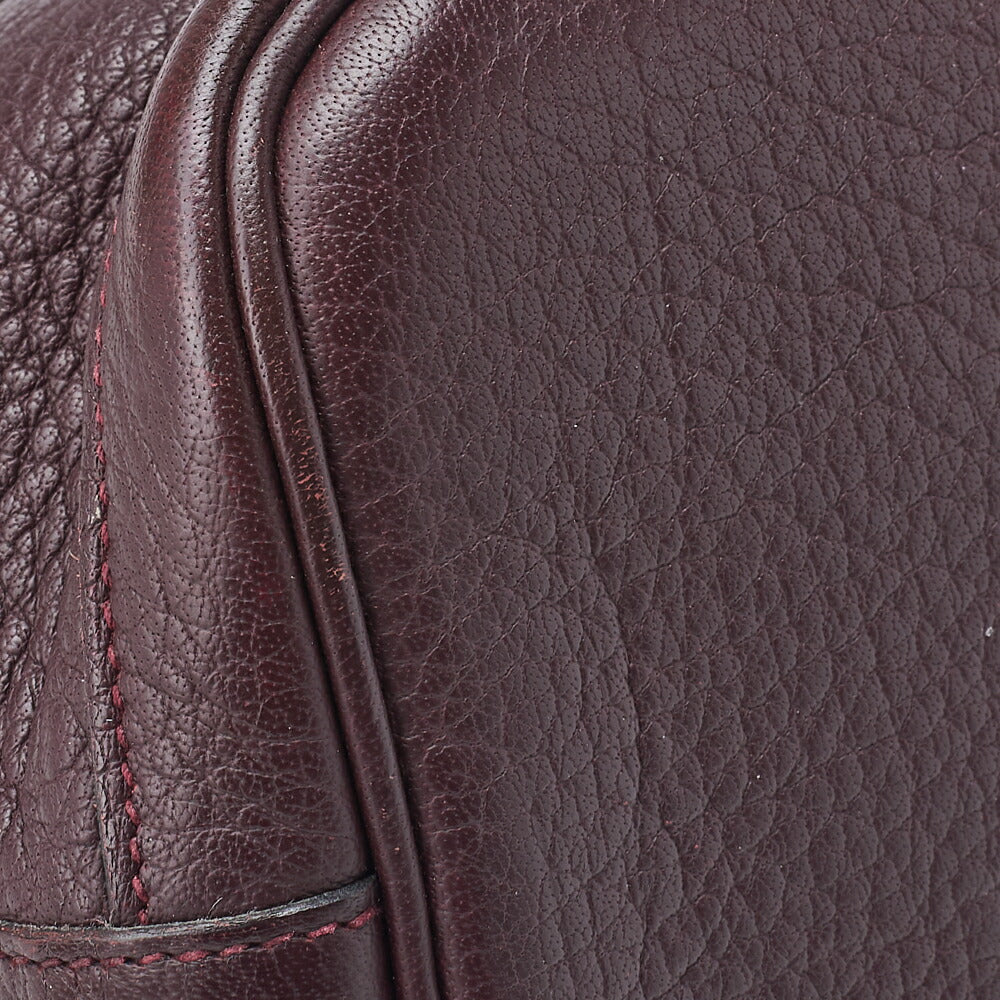 HERMES Garden Party TPM Tote Bag Negonda Prune Silver-Tone Hardware Pre-Owned - Vintage La Charme