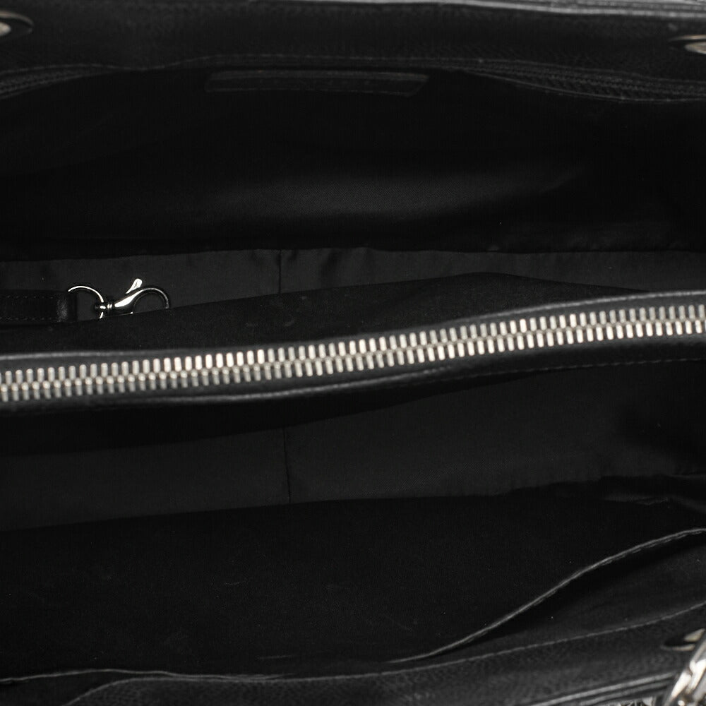 CHANEL Shoulder Tote Bag Matelasse GST Caviskin Black Silver-Tone Hardware Pre-Owned - Vintage La Charme