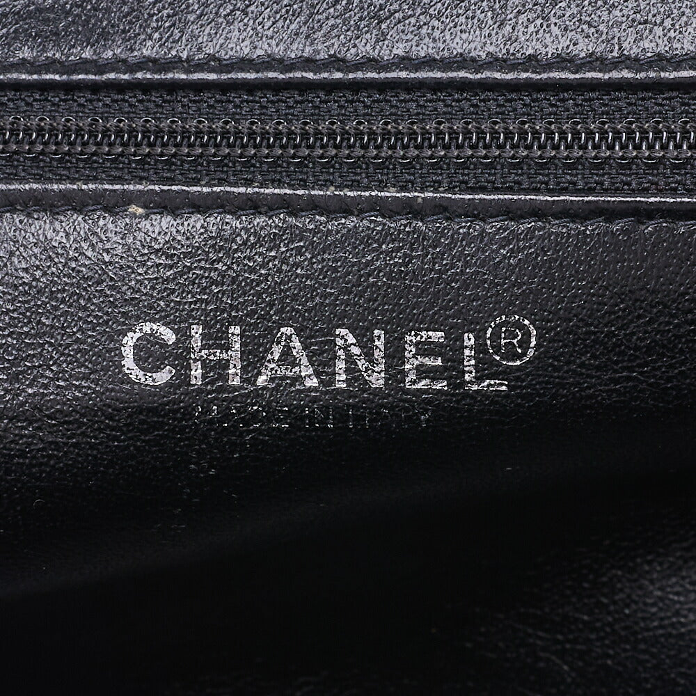 CHANEL Shoulder Bag, Chain Shoulder, Gamaguchi, Canvas, Beige, Silver-Tone Hardware, Pre-Owned - Vintage La Charme
