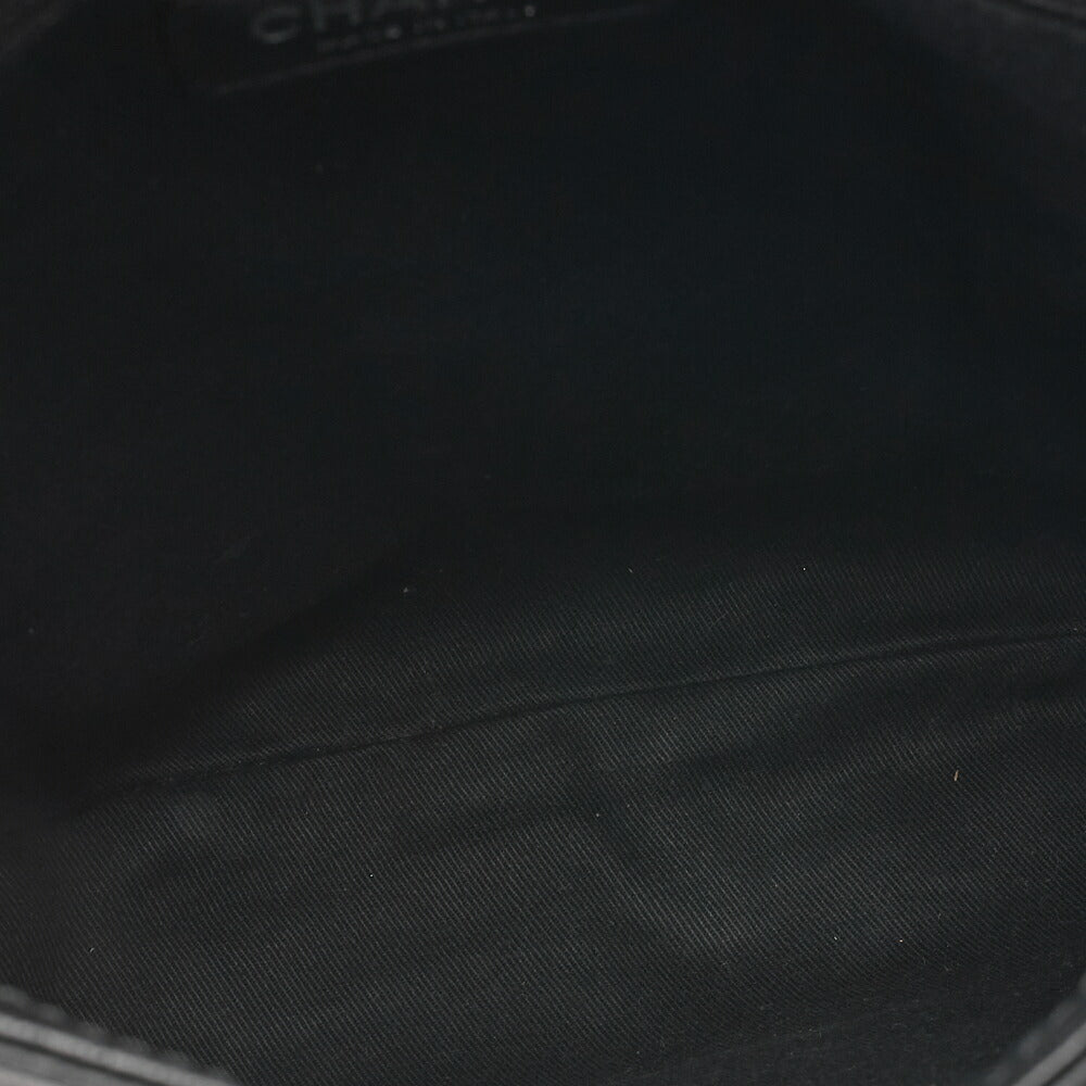 CHANEL Shoulder Bag, Chain Shoulder, Matelasse, Caviar Skin, Black, Silver-Tone Hardware, Pre-Owned - Vintage La Charme