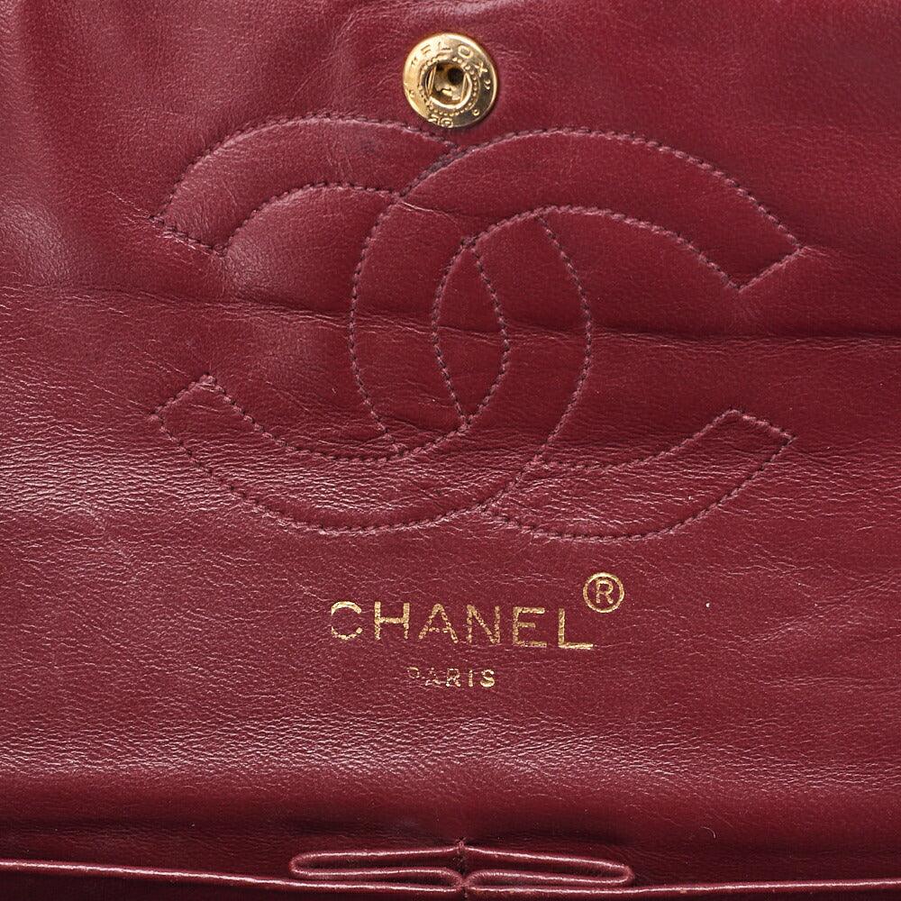 CHANEL Shoulder Bag, Matelasse Double Flap, Lambskin, Black, Gold-Tone Hardware, Pre-Owned - Vintage La Charme