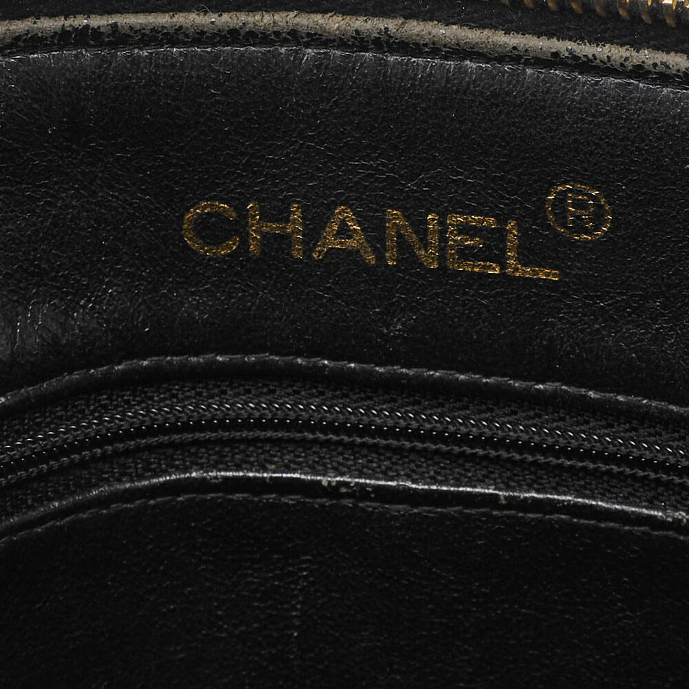 CHANEL Shoulder Bag Matelasse Chain Shoulder Lambskin Black Gold-Tone Hardware Pre-Owned - Vintage La Charme