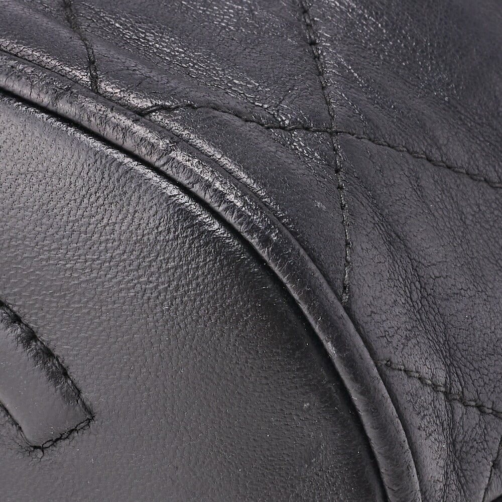 CHANEL Chain Shoulder Bag Mini Matelasse Lambskin Black Gold-Tone Hardware Pre-Owned - Vintage La Charme