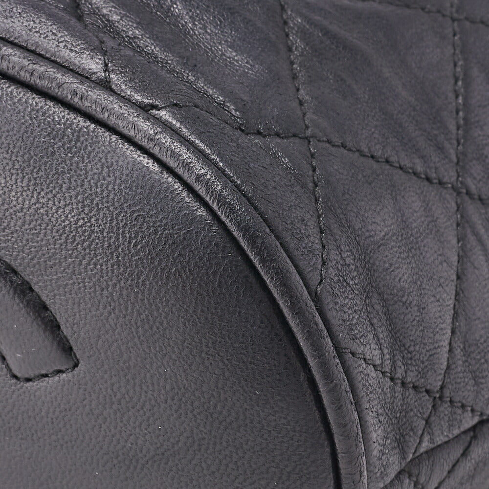 CHANEL Chain Shoulder Bag Mini Matelasse Lambskin Black Gold-Tone Hardware Pre-Owned - Vintage La Charme