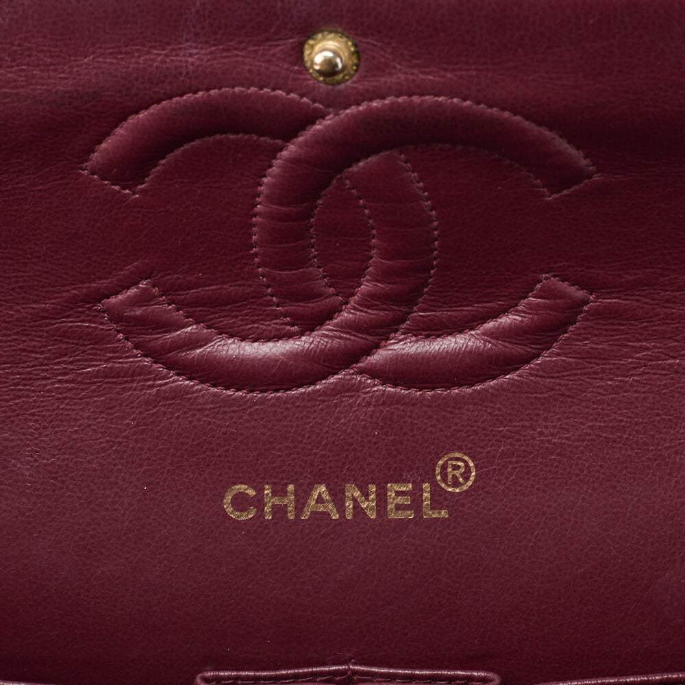 CHANEL Shoulder Bag, Chain Shoulder, Matelasse, Lambskin, Black, Gold-Tone Hardware, Pre-Owned - Vintage La Charme