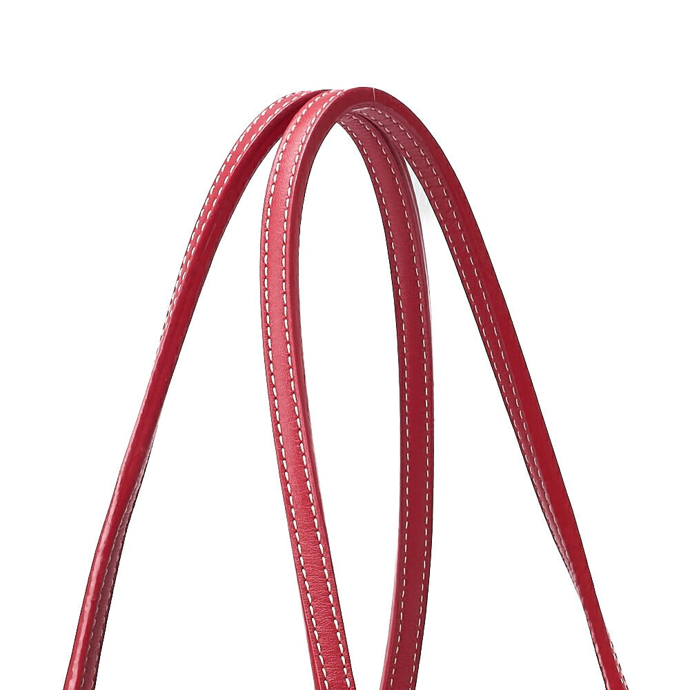 GOYARD Saint Louis PM Tote Bag Coated Canvas Red Silver-Tone Hardware Pre-Owned - Vintage La Charme