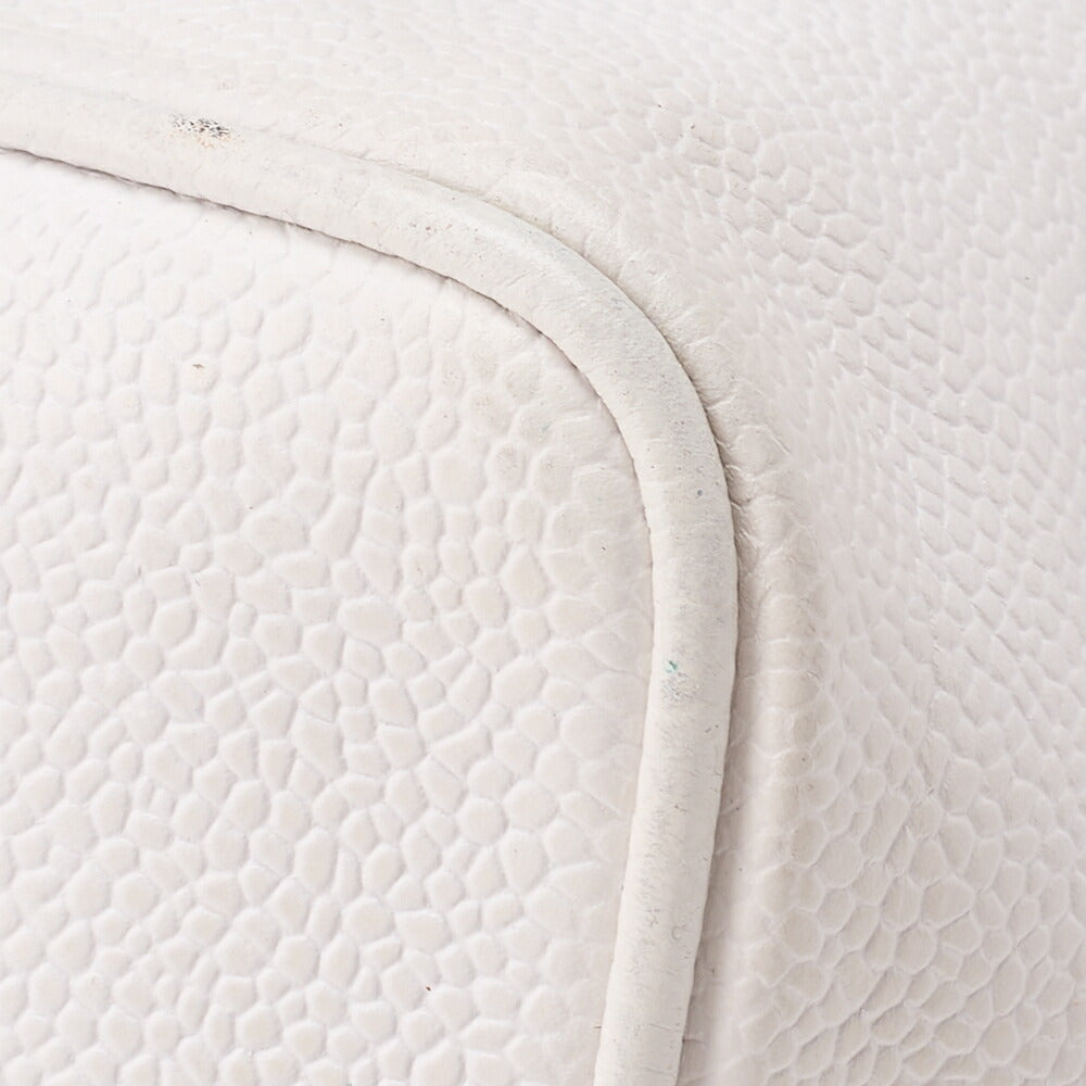 CHANEL Shoulder Bag, Chain Shoulder, Caviar Leather, White, Gold-Tone Hardware, Pre-Owned - Vintage La Charme