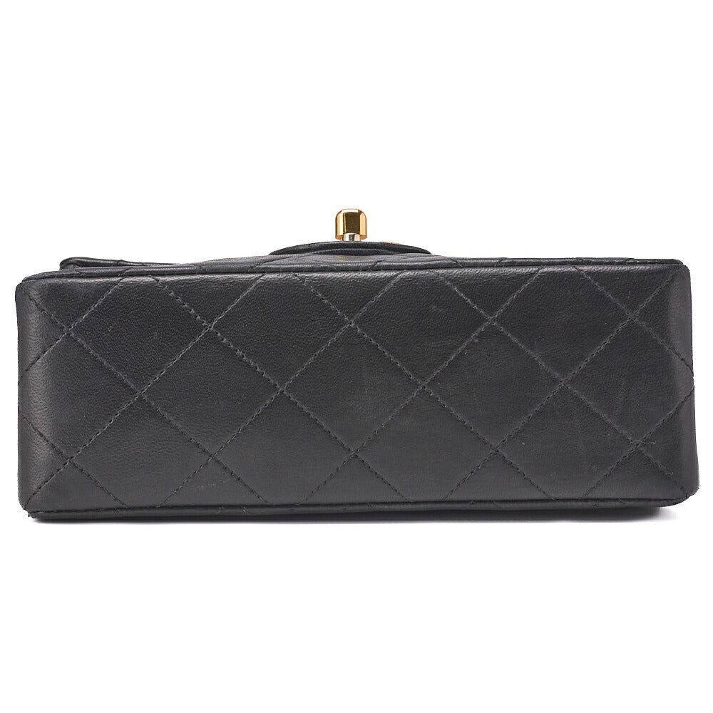 CHANEL Chain Shoulder Bag Matelasse Lambskin Black Gold-Tone Hardware Pre-Owned - Vintage La Charme