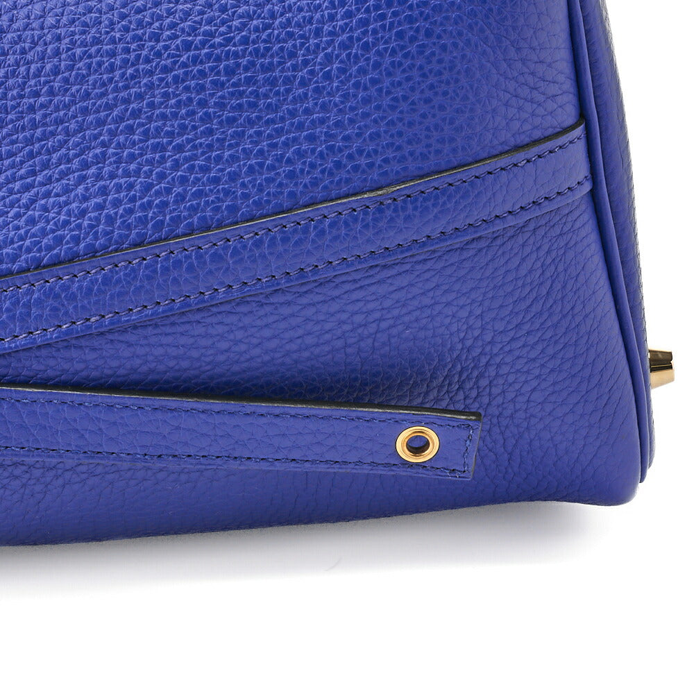 HERMES Picotin Rock MM Handbag Tote Bag Clemence Blue Royal Gold-Tone Hardware Pre-Owned - Vintage La Charme