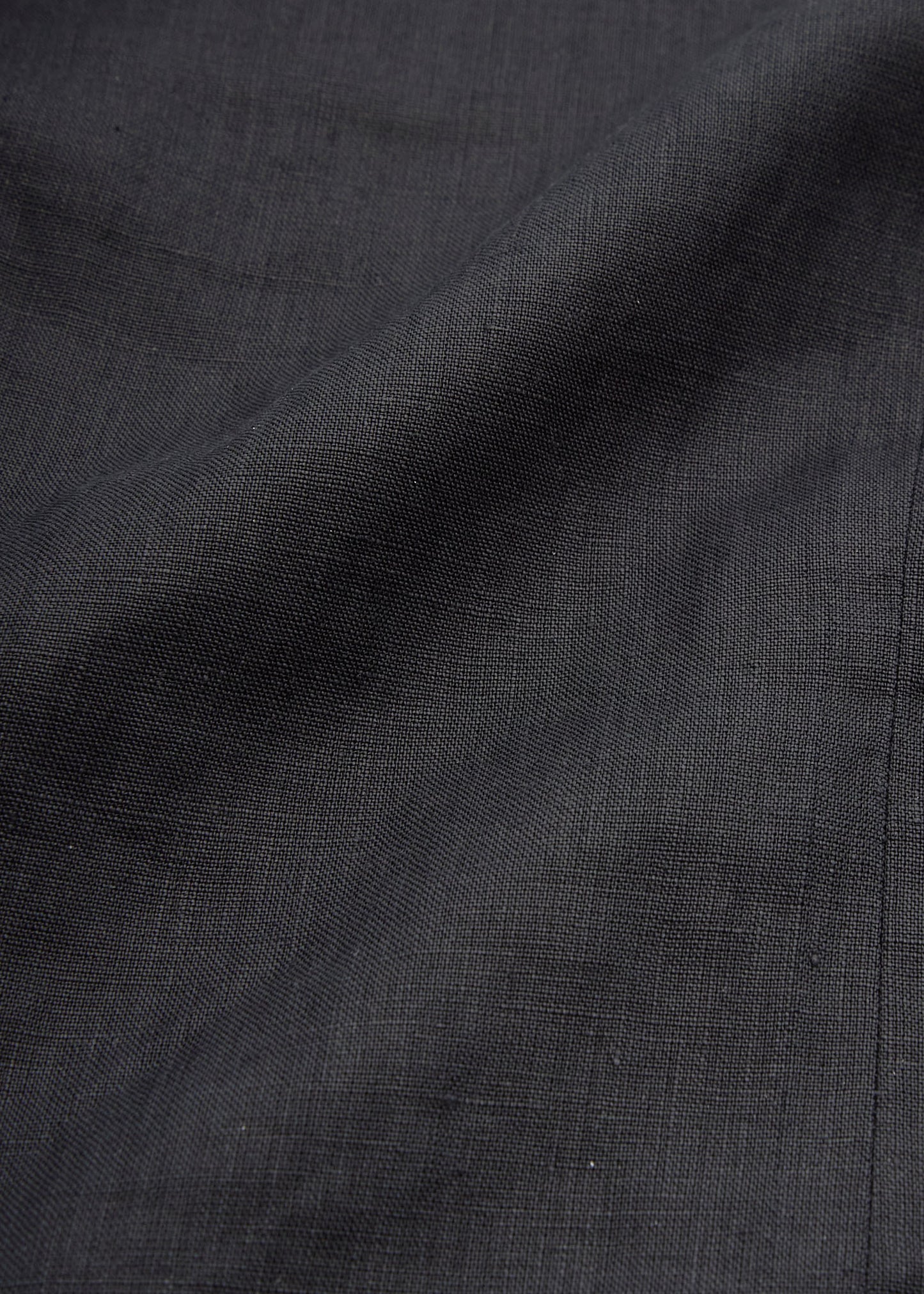 CHANEL Cropped Jacket, Coco Button, Linen, Black, Silver-Tone Hardware, Pre-Owned - Vintage La Charme