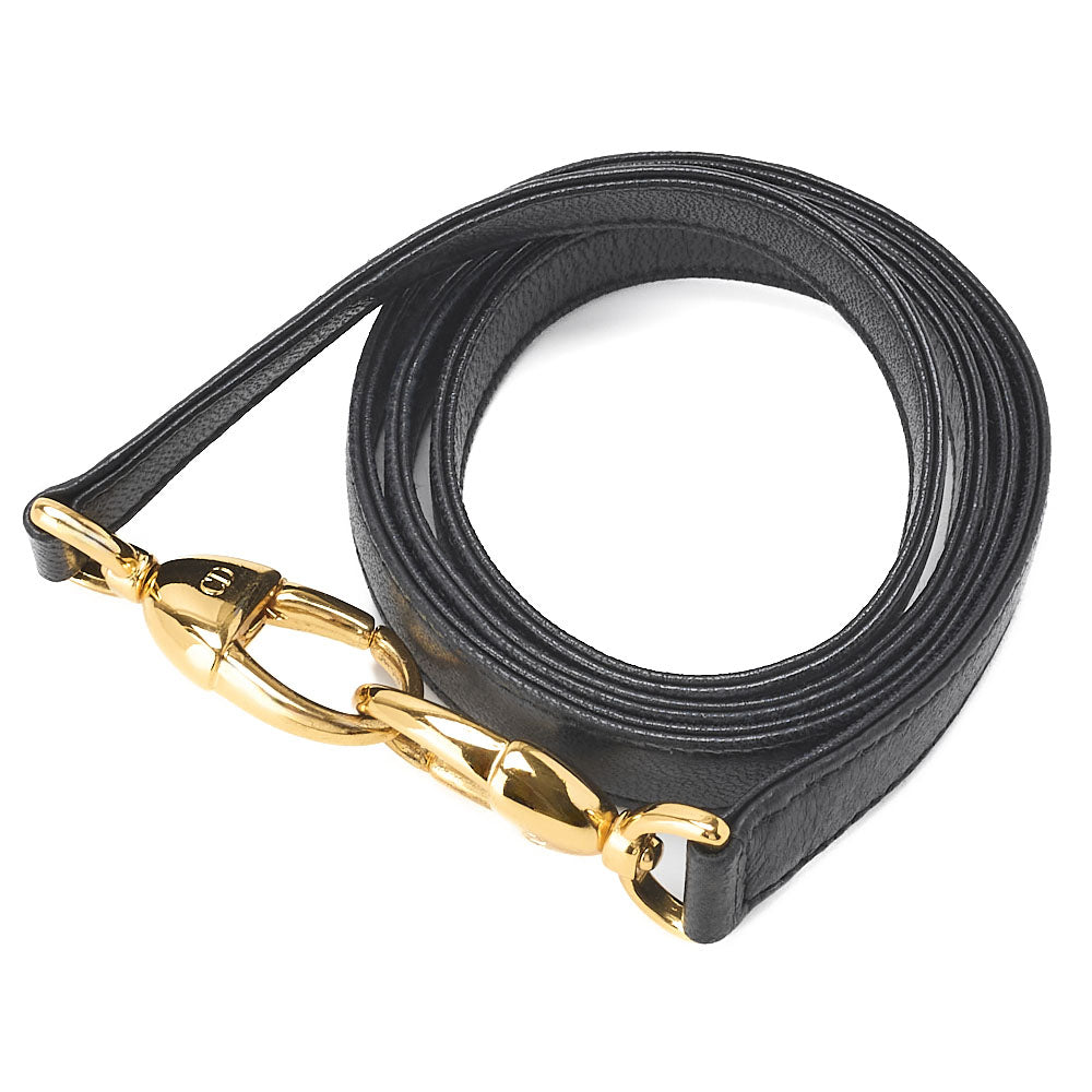 Dior Lady Dior Cannage 2WAY Handbag Lambskin Black Gold-Tone Hardware Pre-Owned - Vintage La Charme