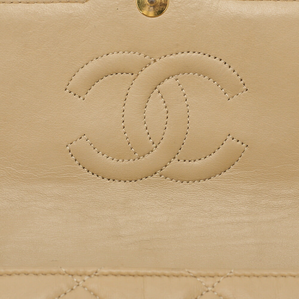 CHANEL Shoulder Bag, Matelasse, Coco Push Lock, Lambskin, Beige, Gold-Tone Hardware, Pre-Owned - Vintage La Charme