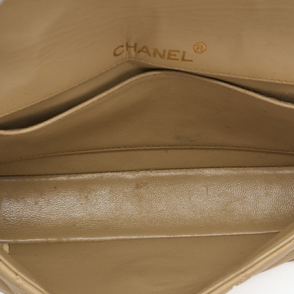 CHANEL Shoulder Bag, Matelasse, Coco Push Lock, Lambskin, Beige, Gold-Tone Hardware, Pre-Owned - Vintage La Charme