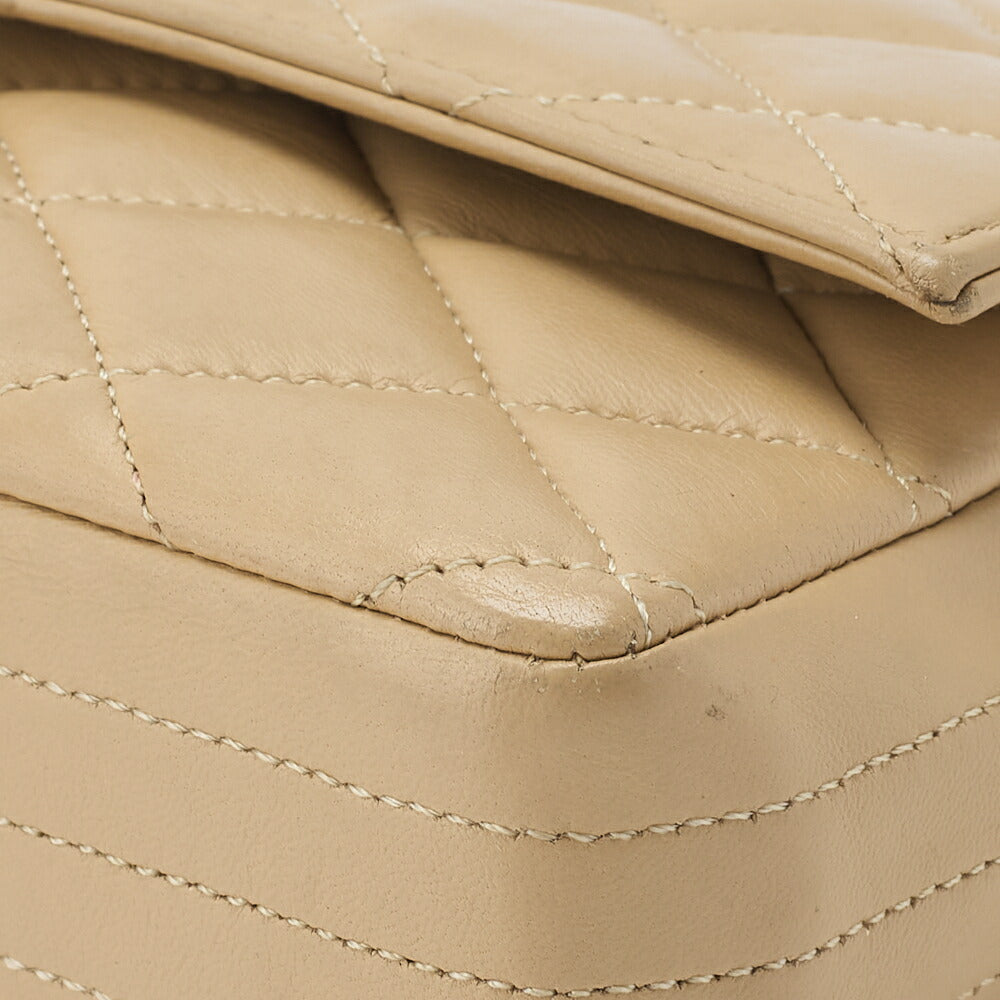 CHANEL Shoulder Bag, Matelasse, Coco Push Lock, Lambskin, Beige, Gold-Tone Hardware, Pre-Owned - Vintage La Charme
