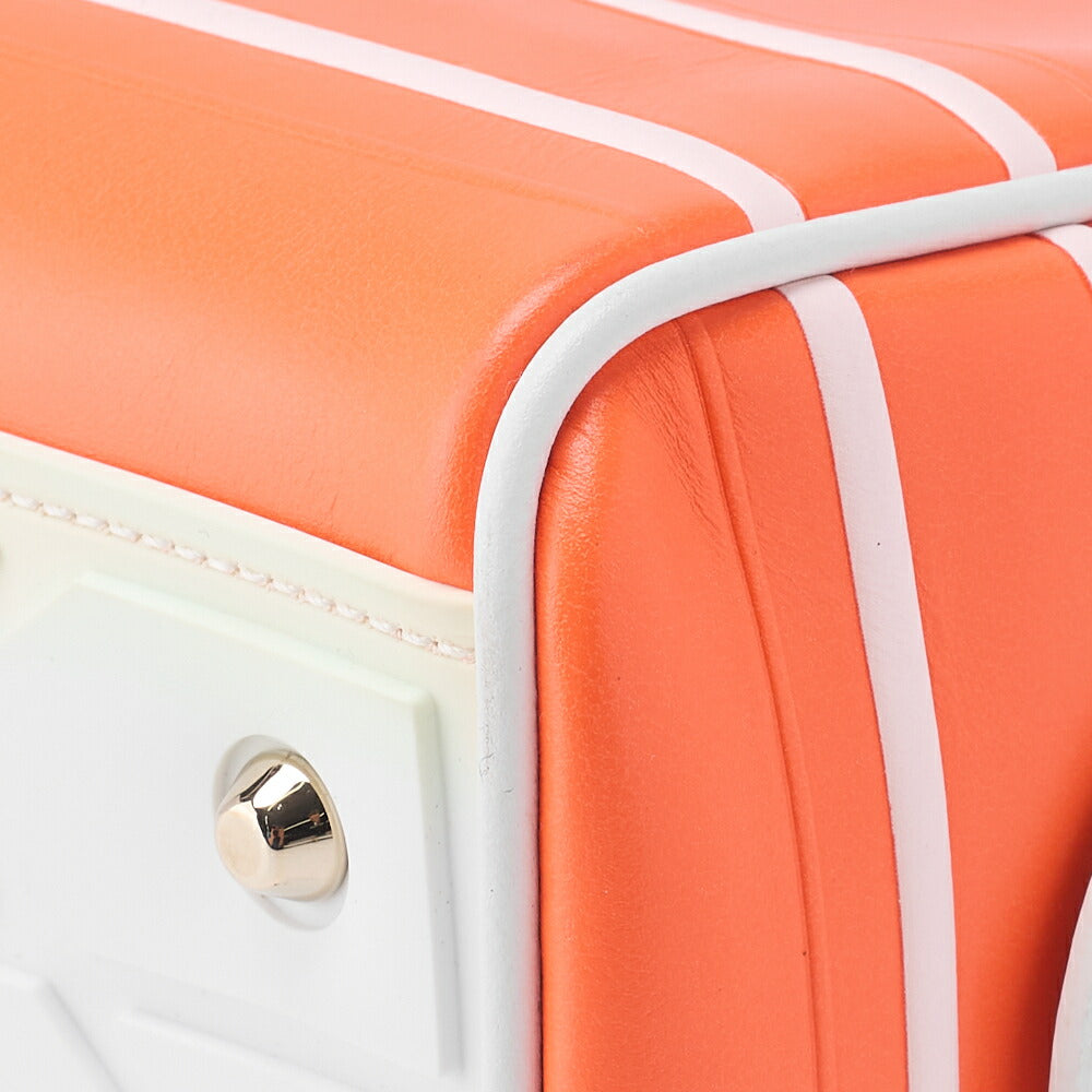 Dior Mini Boston Bag, 2WAY, Leather, Rubber, Orange, Gold-Tone Hardware, Pre-Owned - Vintage La Charme