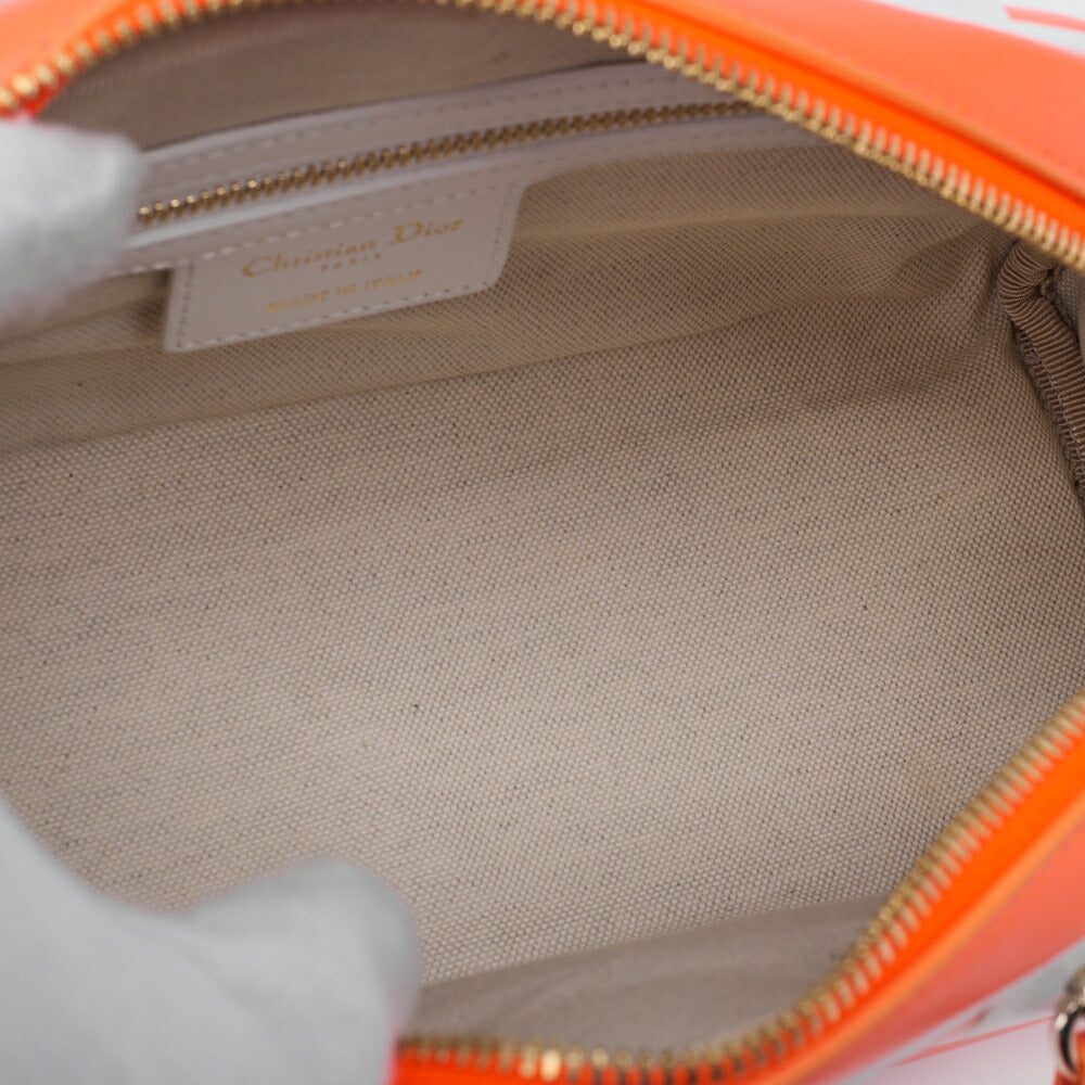 Dior Mini Boston Bag, 2WAY, Leather, Rubber, Orange, Gold-Tone Hardware, Pre-Owned - Vintage La Charme