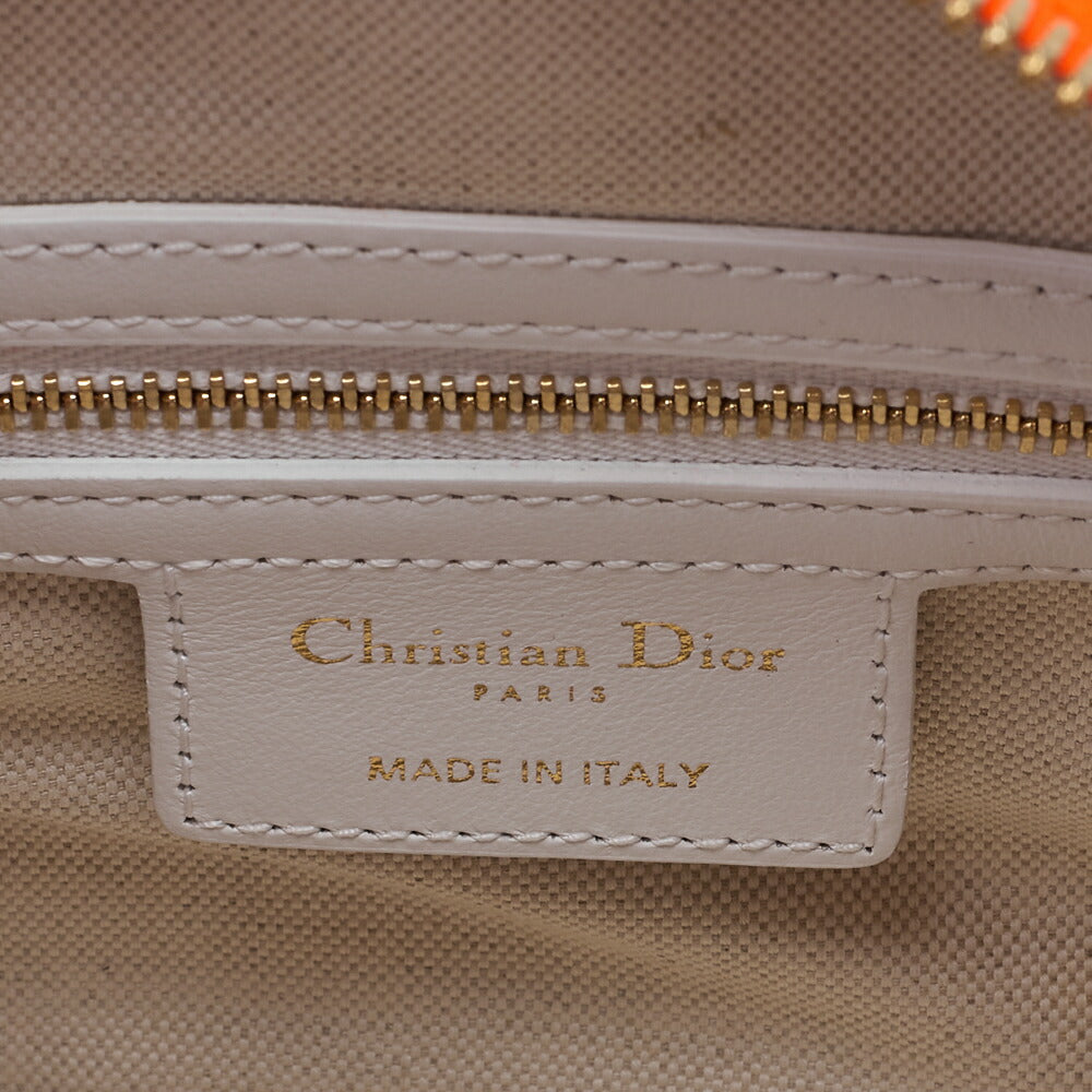Dior Mini Boston Bag, 2WAY, Leather, Rubber, Orange, Gold-Tone Hardware, Pre-Owned - Vintage La Charme