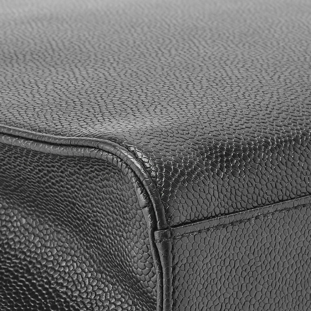 CHANEL Business Bag, Decacoco Turn Lock, Caviar Leather, Black, Gold-Tone Hardware, Pre-Owned - Vintage La Charme