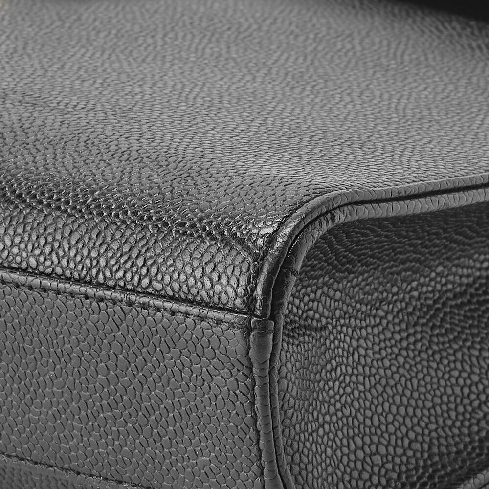 CHANEL Business Bag, Decacoco Turn Lock, Caviar Leather, Black, Gold-Tone Hardware, Pre-Owned - Vintage La Charme