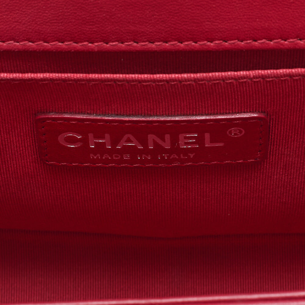 CHANEL Boy Chanel Matelasse Chain Shoulder Lambskin Black Gold-Tone Hardware Pre-Owned - Vintage La Charme