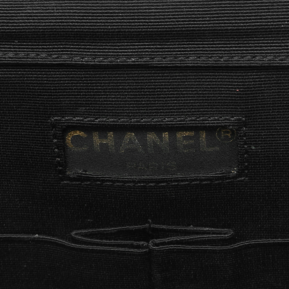 CHANEL Shoulder Bag, Matelasse, Chain Shoulder, Satin, Black, Gold-Tone Hardware, Pre-Owned - Vintage La Charme