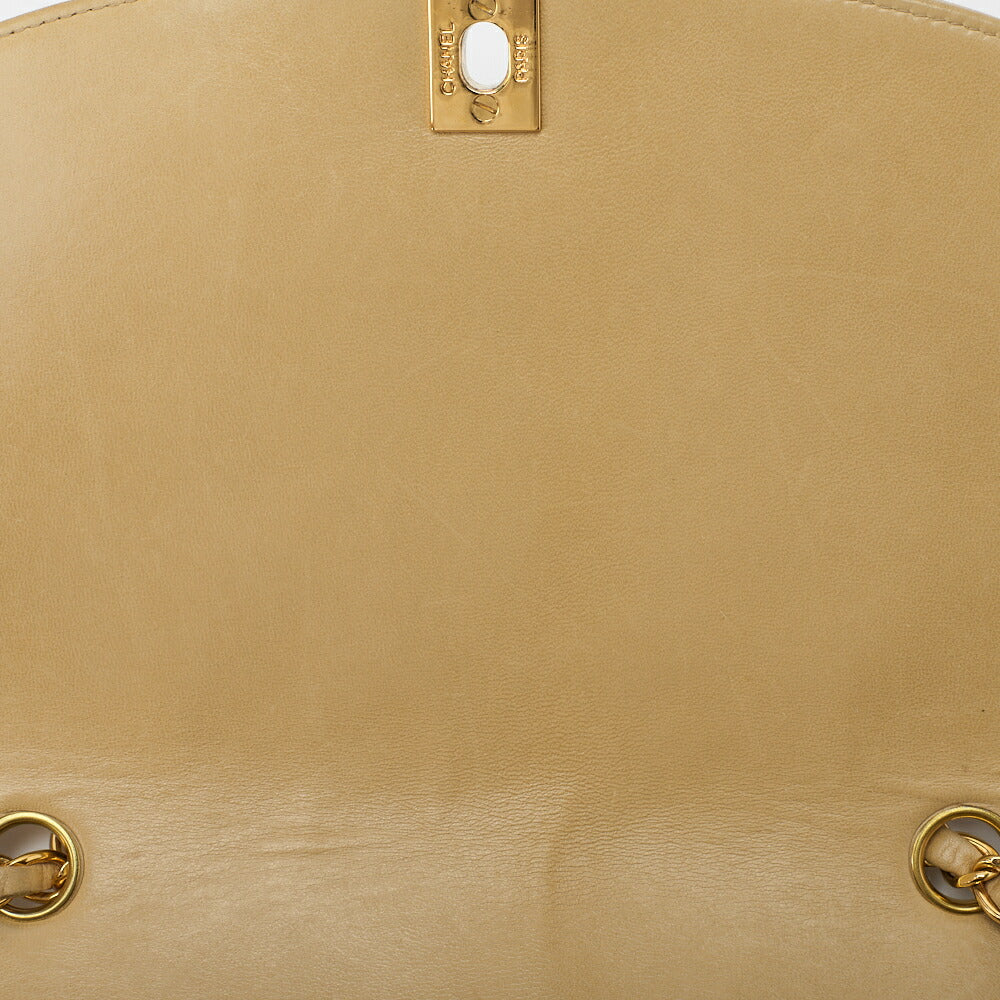 CHANEL Diana Flap Chain Shoulder Bag, Lambskin, Beige, Gold-Tone Hardware, Pre-Owned - Vintage La Charme