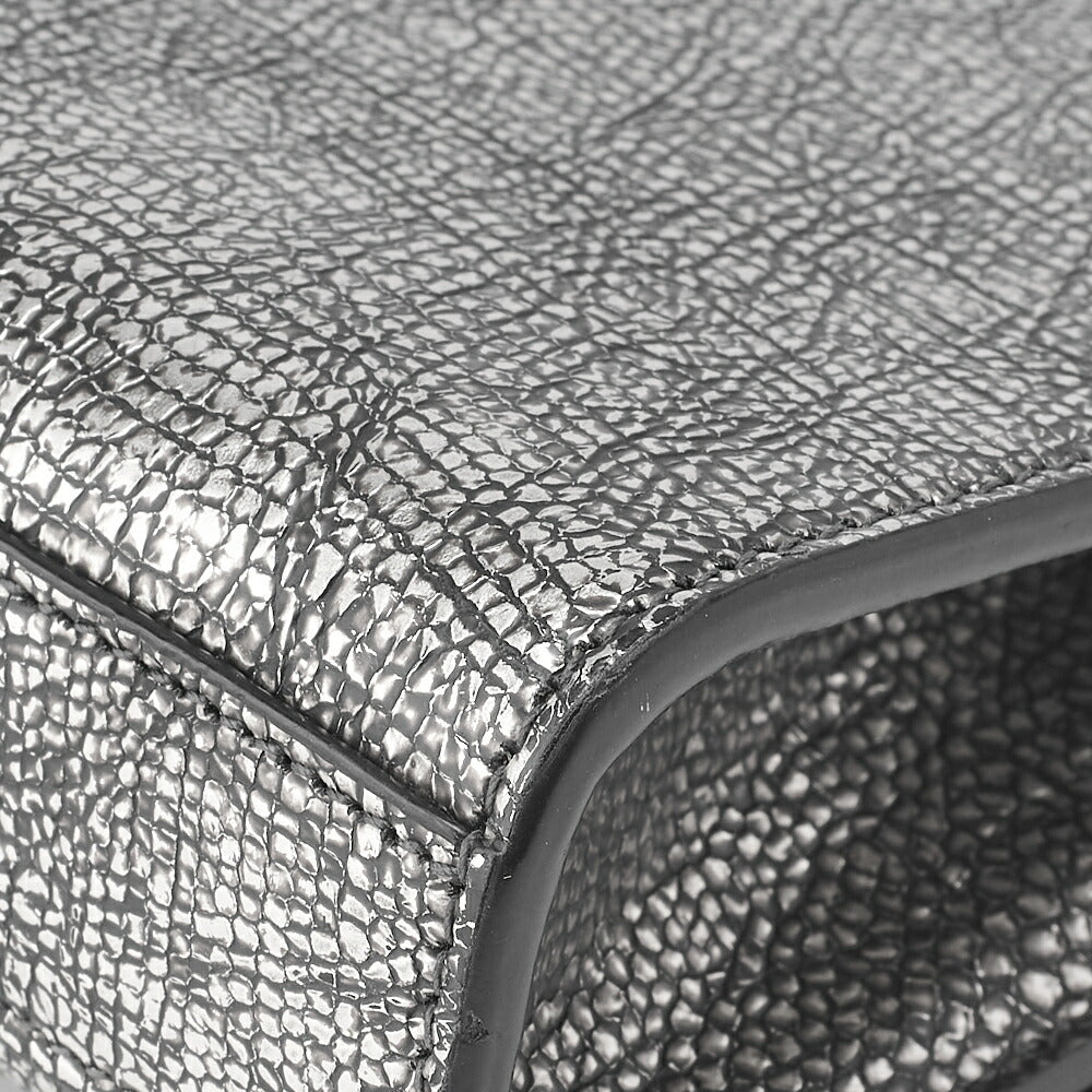 Saint Laurent Shoulder Bag, Magnet Lock, Chain Shoulder, Leather, Silver, Silver-Tone Hardware, Pre-Owned - Vintage La Charme