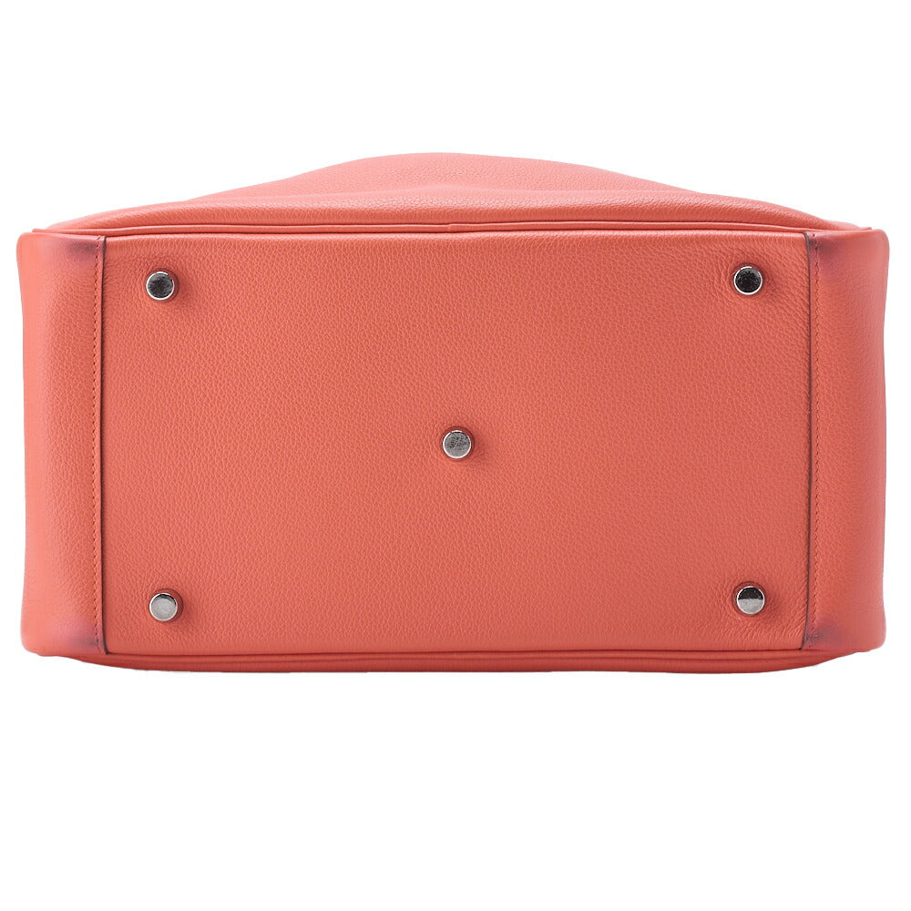 HERMES Lindy 30 2WAY Shoulder Bag Tryon Clemence Crevette Silver-Tone Hardware Pre-Owned - Vintage La Charme