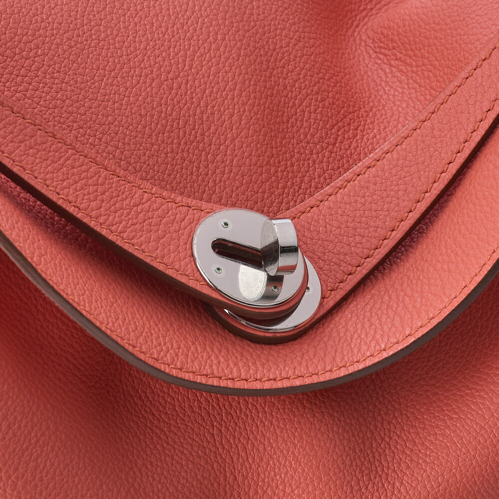 HERMES Lindy 30 2WAY Shoulder Bag Tryon Clemence Crevette Silver-Tone Hardware Pre-Owned - Vintage La Charme