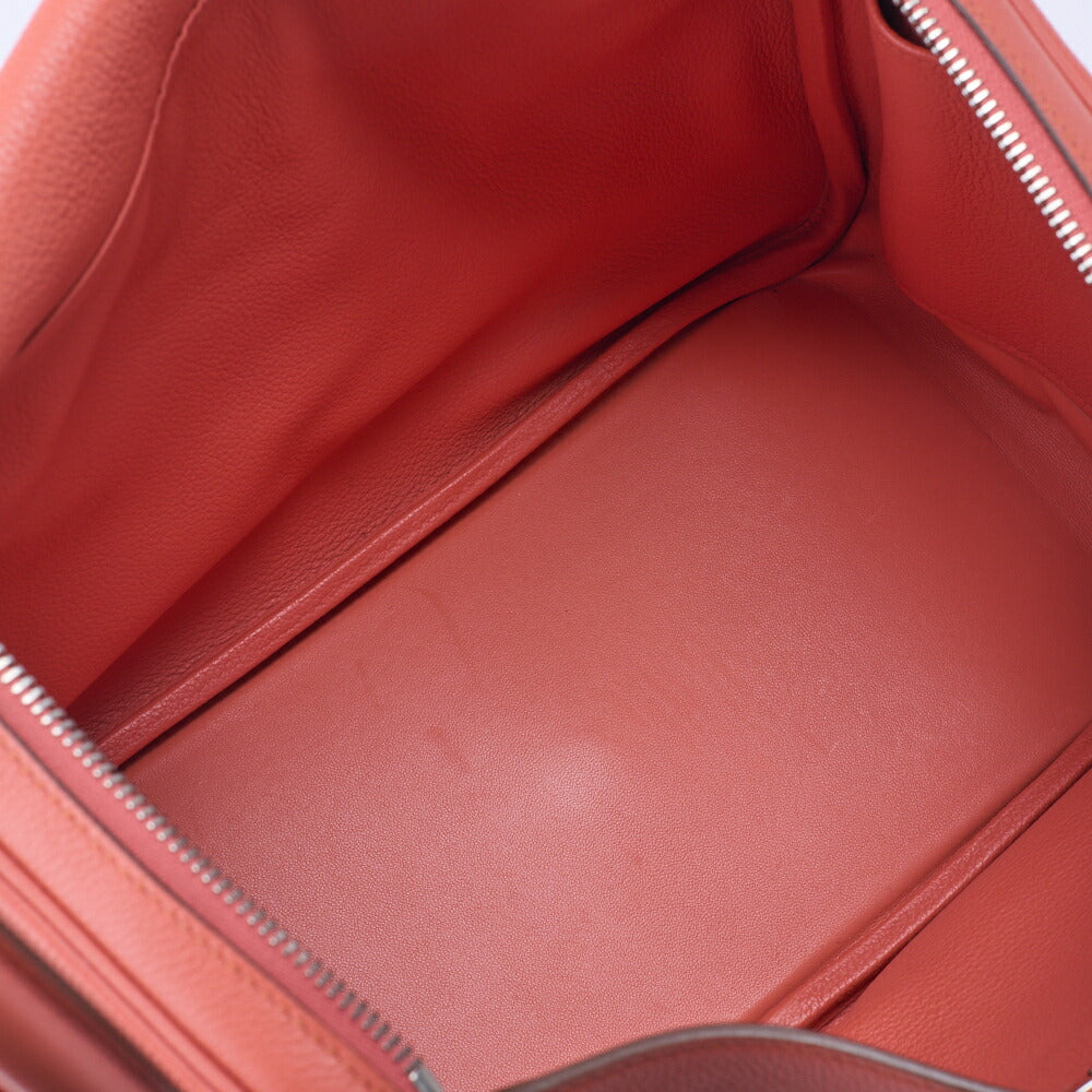 HERMES Lindy 30 2WAY Shoulder Bag Tryon Clemence Crevette Silver-Tone Hardware Pre-Owned - Vintage La Charme