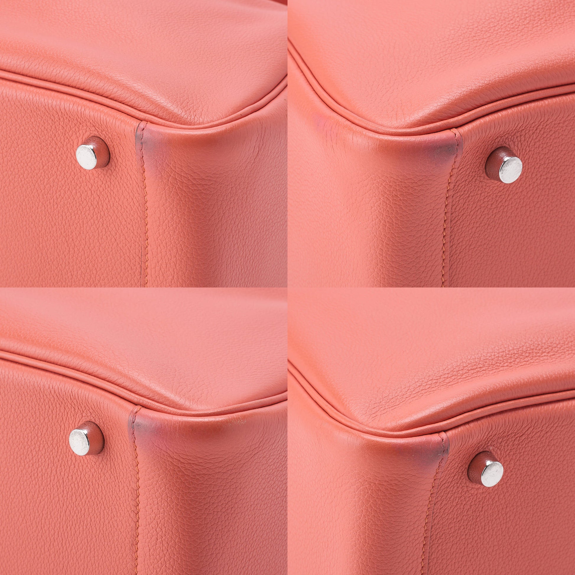 HERMES Lindy 30 2WAY Shoulder Bag Tryon Clemence Crevette Silver-Tone Hardware Pre-Owned - Vintage La Charme