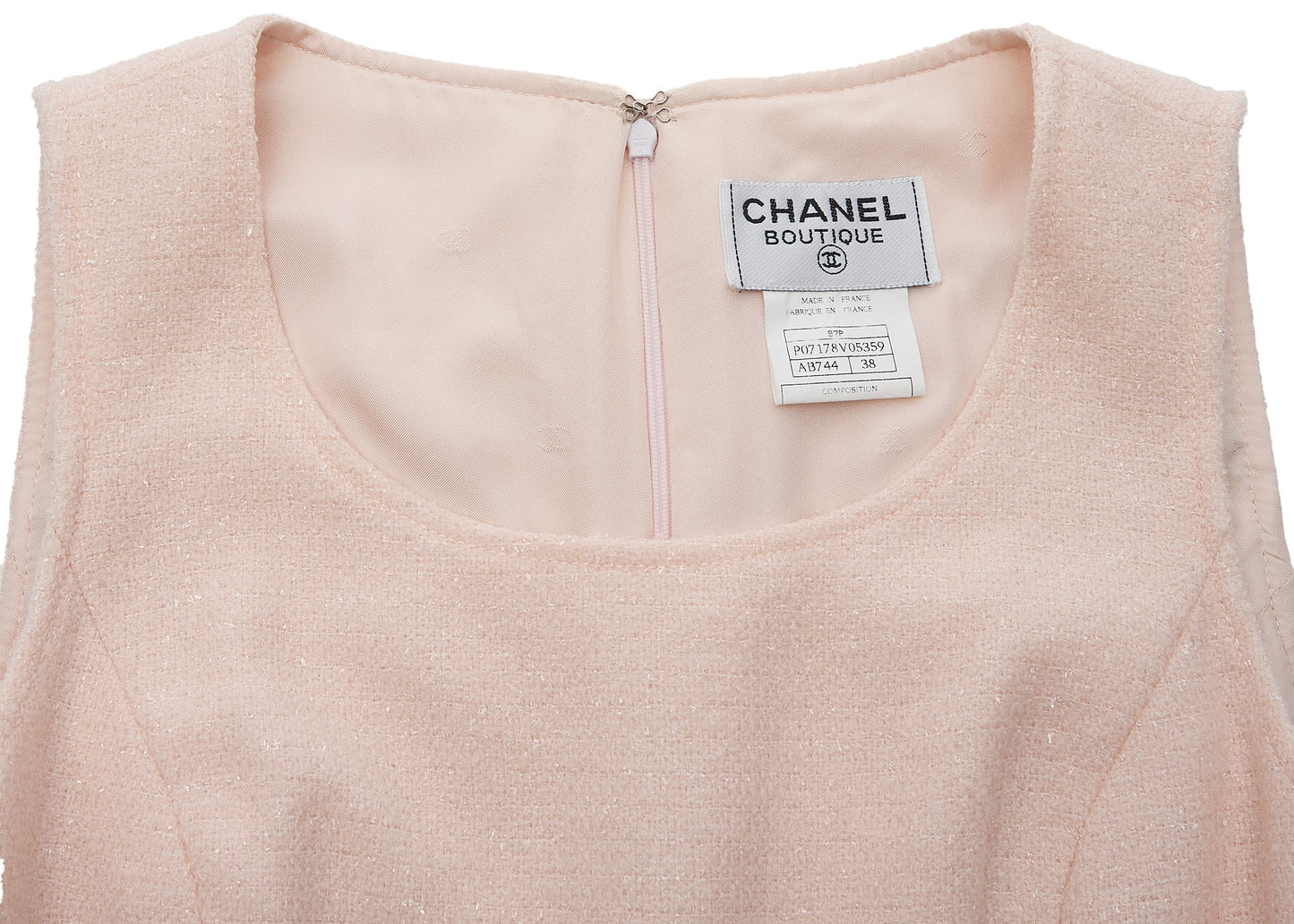 CHANEL Jacket Skirt Set, Coco Button, Wool Blend, Pink, Gold-Tone Hardware, Pre-Owned - Vintage La Charme
