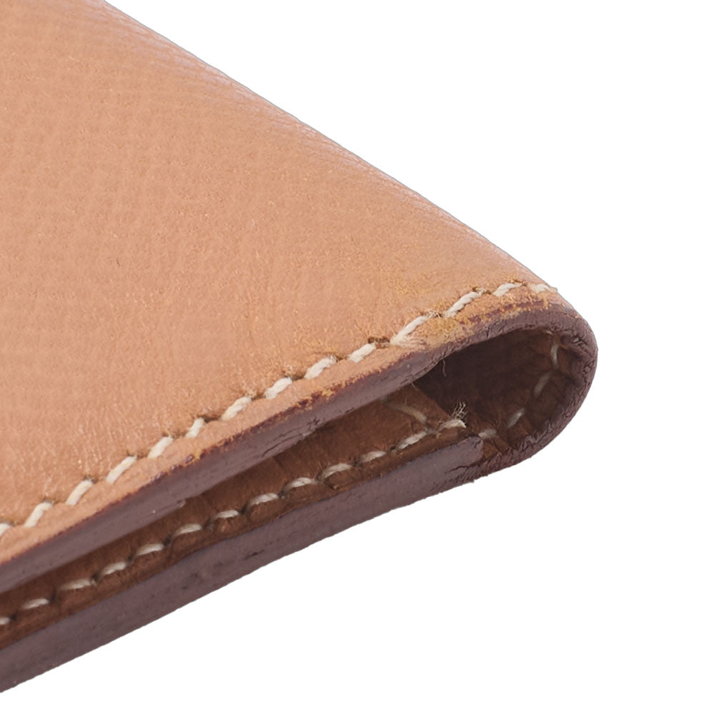 HERMES Bairn Classic Bi-Fold Long Wallet Epson Gold, Gold, Gold-Tone Hardware, Pre-Owned - Vintage La Charme