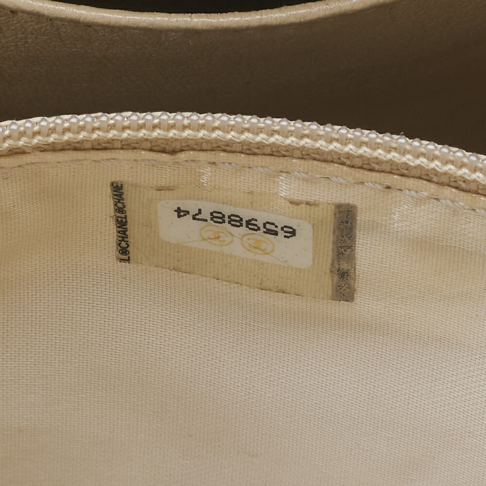 CHANEL Handbag, Matelasse Coco Mark Wood Pattern, Caviar Skin, Beige, Gold-Tone Hardware, Pre-Owned - Vintage La Charme
