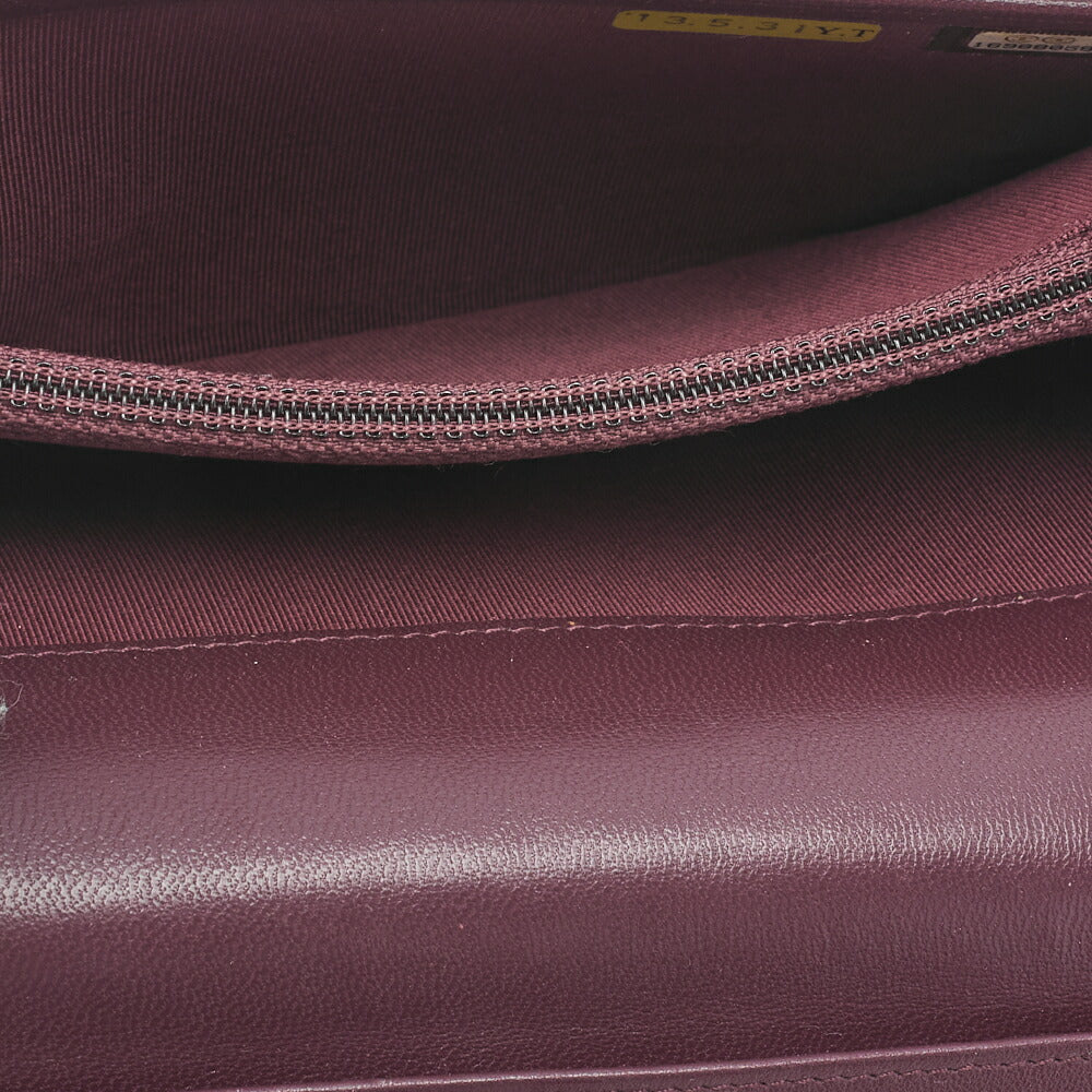 CHANEL Bi-Fold Long Wallet Matelasse Lambskin Bordeaux Gold-Tone Hardware Pre-Owned - Vintage La Charme