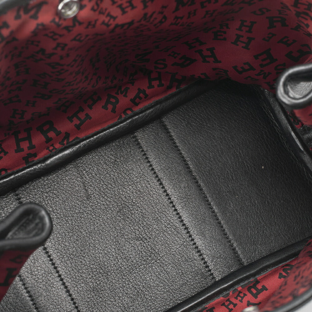 HERMES Garden Party TPM Tote Bag Swift Black Silver-Tone Hardware Pre-Owned - Vintage La Charme