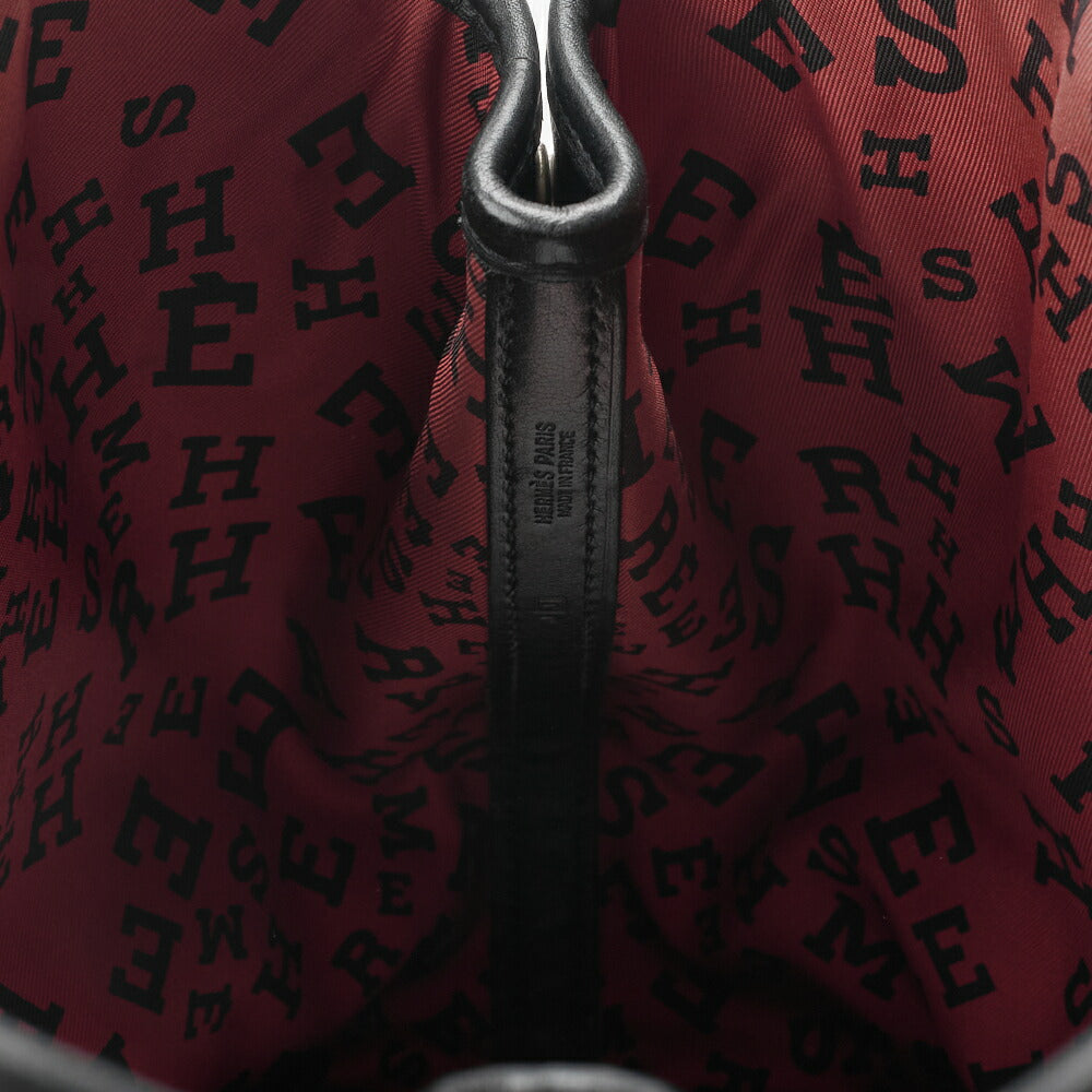 HERMES Garden Party TPM Tote Bag Swift Black Silver-Tone Hardware Pre-Owned - Vintage La Charme