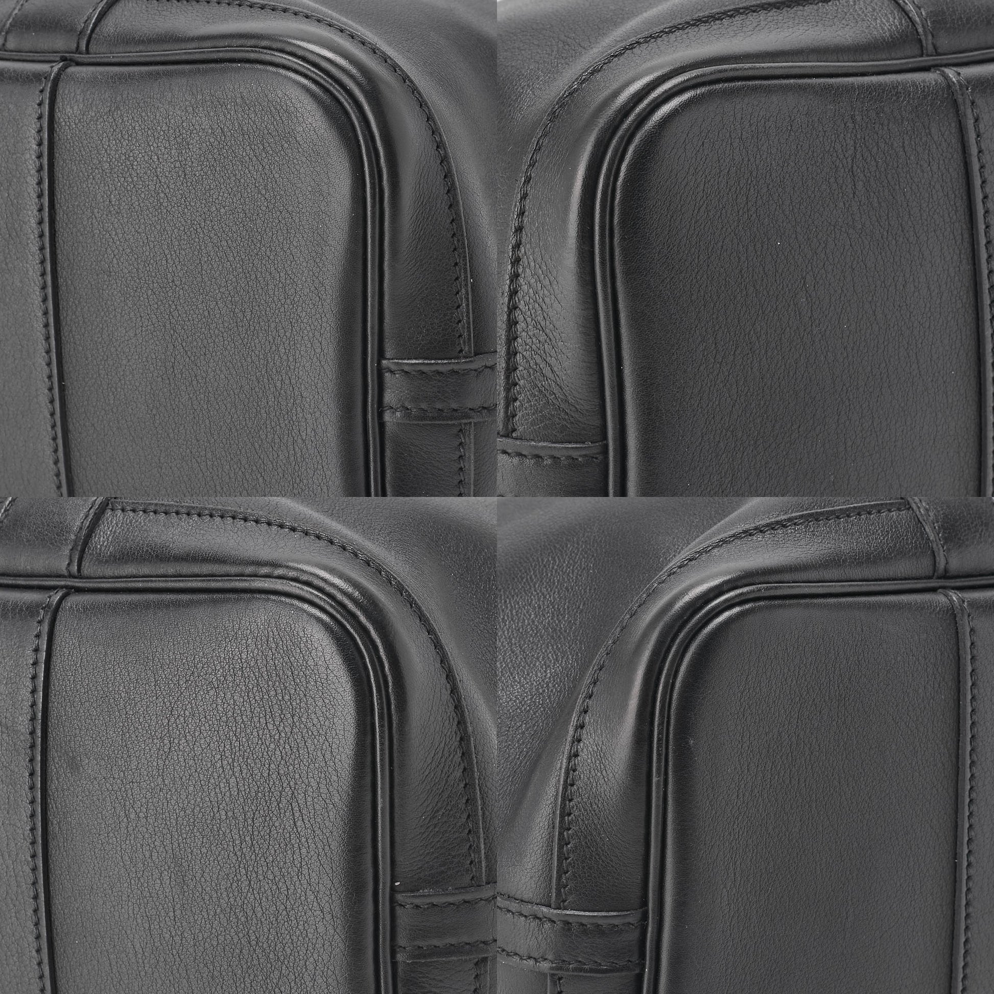 HERMES Garden Party TPM Tote Bag Swift Black Silver-Tone Hardware Pre-Owned - Vintage La Charme