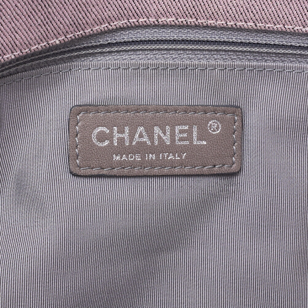 CHANEL Shoulder Bag Handbag Matelasse Coco Mark Canvas Pink Silver-Tone Hardware Pre-Owned - Vintage La Charme