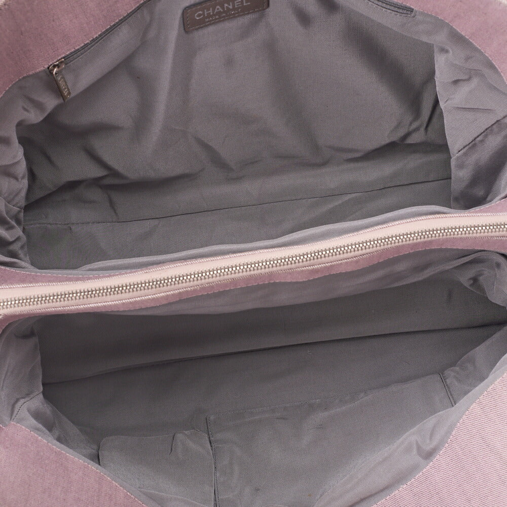 CHANEL Shoulder Bag Handbag Matelasse Coco Mark Canvas Pink Silver-Tone Hardware Pre-Owned - Vintage La Charme
