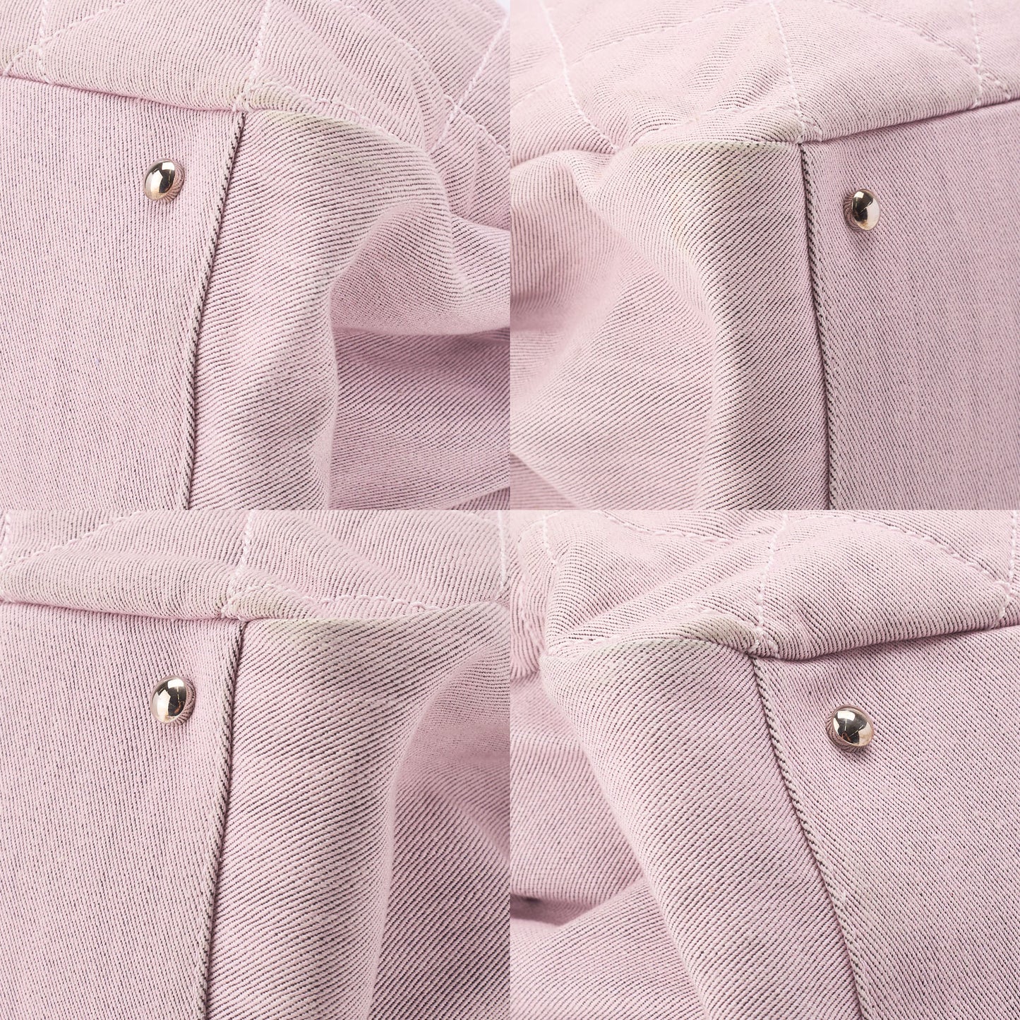 CHANEL Shoulder Bag Handbag Matelasse Coco Mark Canvas Pink Silver-Tone Hardware Pre-Owned - Vintage La Charme