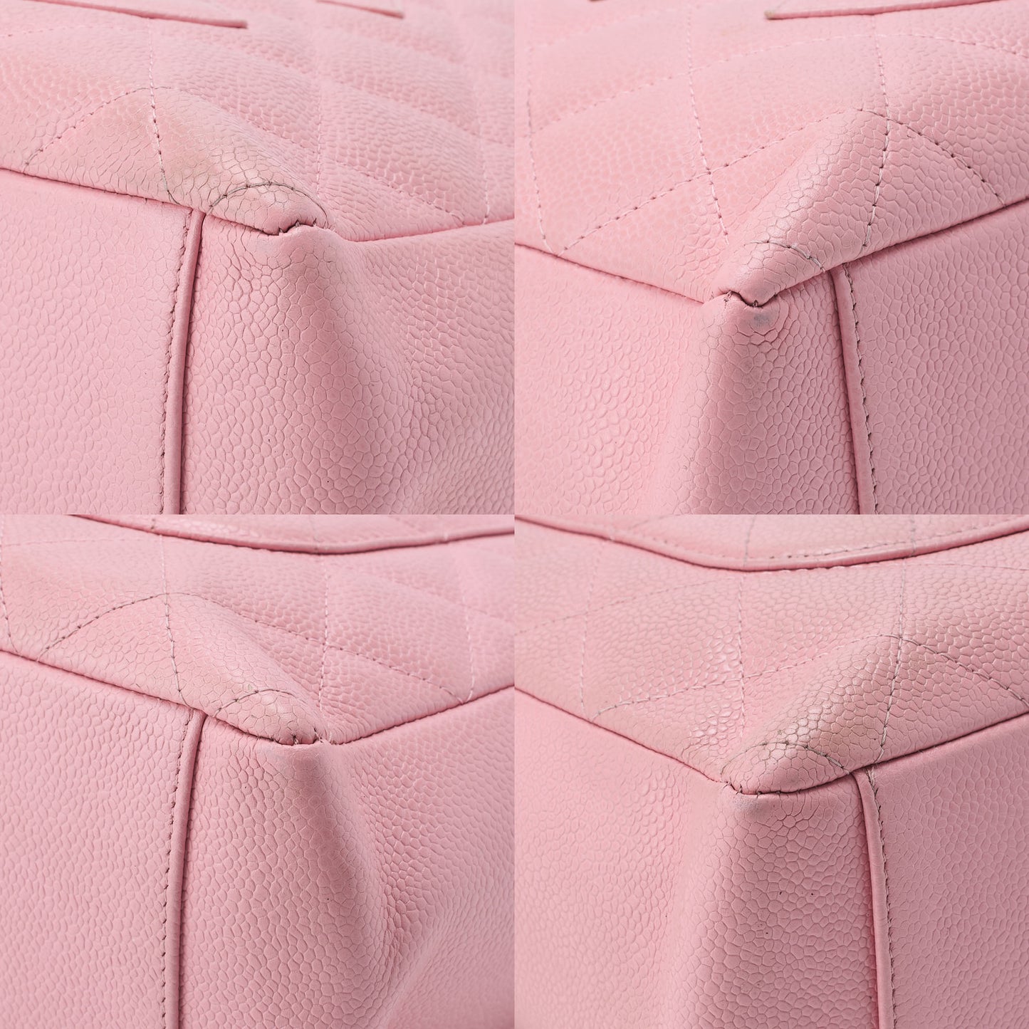 CHANEL Tote Bag Matelasse Caviar Skin Pink Gold-Tone Hardware Pre-Owned - Vintage La Charme