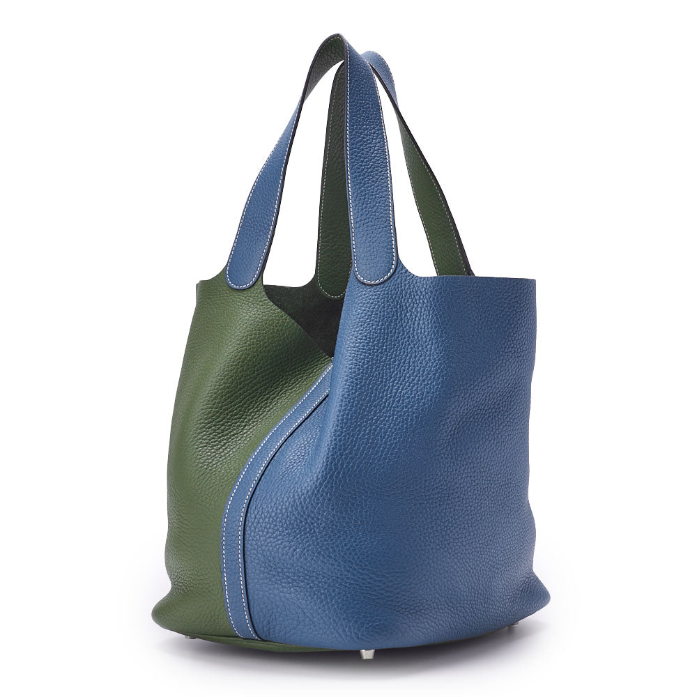 HERMES Tote Bag Picotan Rock GM Tryon Clemence Colvert Canopee Silver-Tone Hardware Pre-Owned - Vintage La Charme