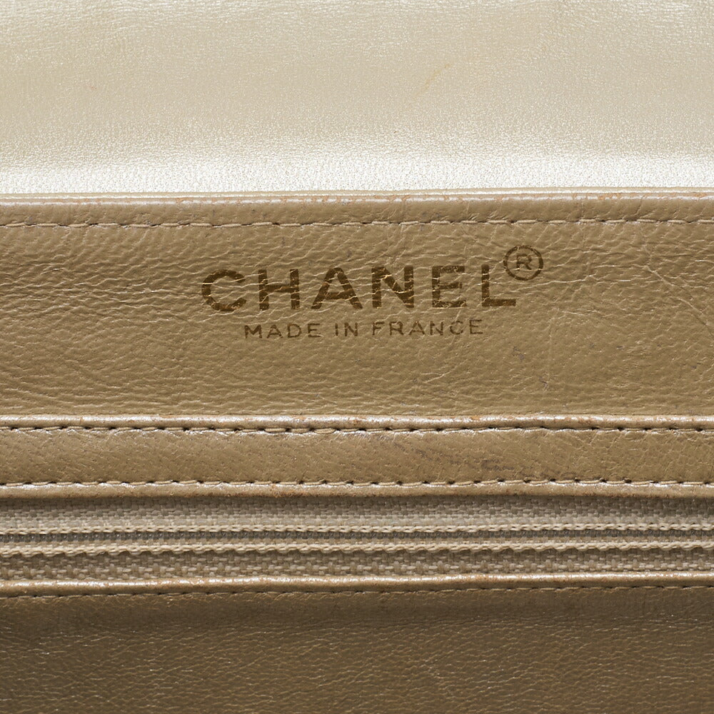 CHANEL Shoulder Bag, Chocolate Bar, 2.55 Lock, Lambskin, Gold, Gold-Tone Hardware, Pre-Owned - Vintage La Charme