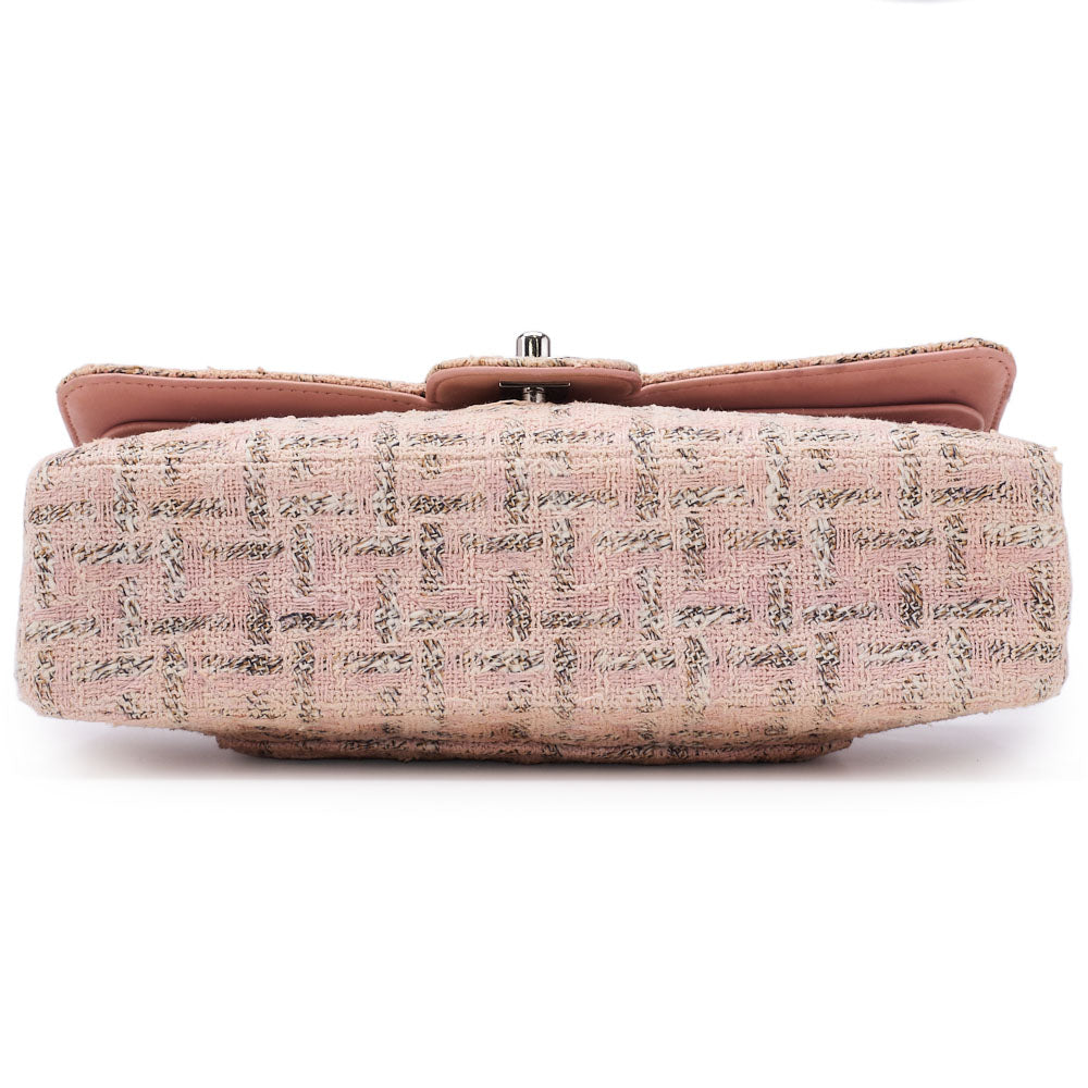 CHANEL Shoulder Bag, Matelasse Turn Lock, Jersey, Pink, Silver-Tone Hardware, Pre-Owned - Vintage La Charme