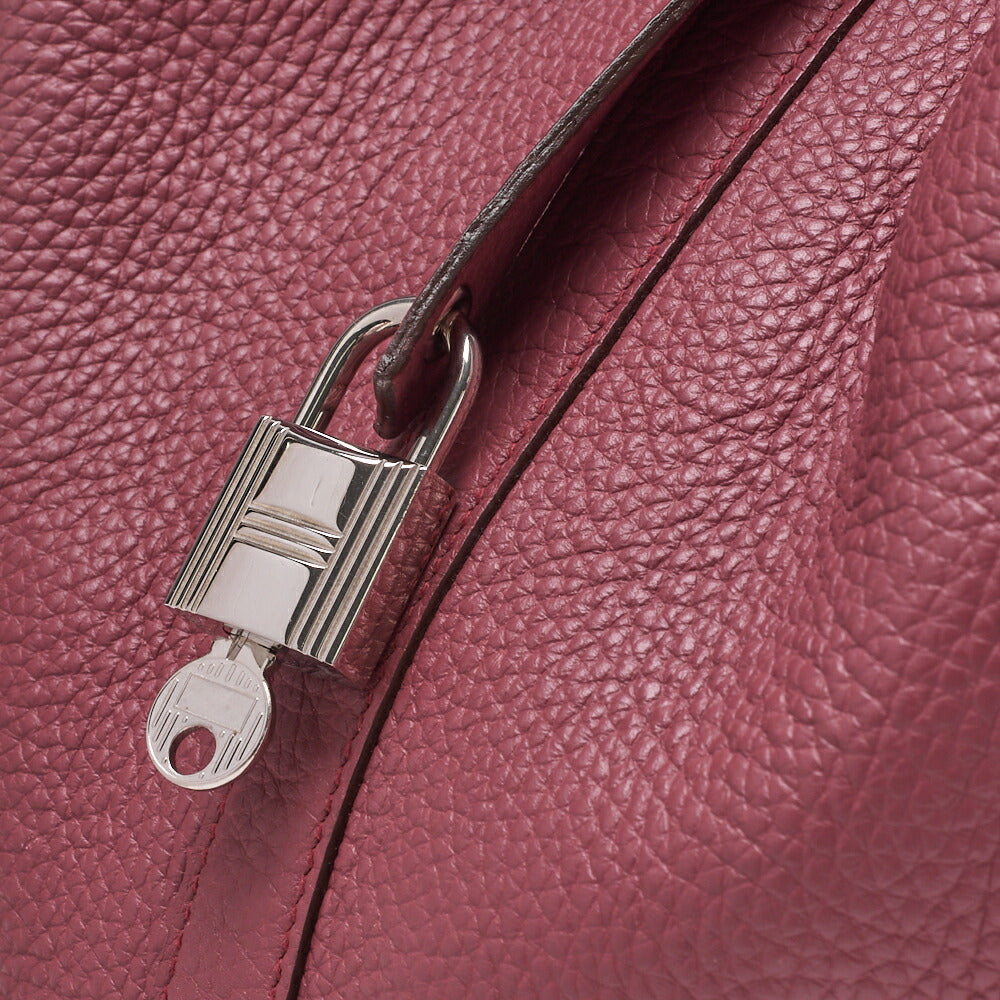 HERMES Tote Bag Picotan Rock TGM Tryon Clemence Corosewood Silver-Tone Hardware Pre-Owned - Vintage La Charme