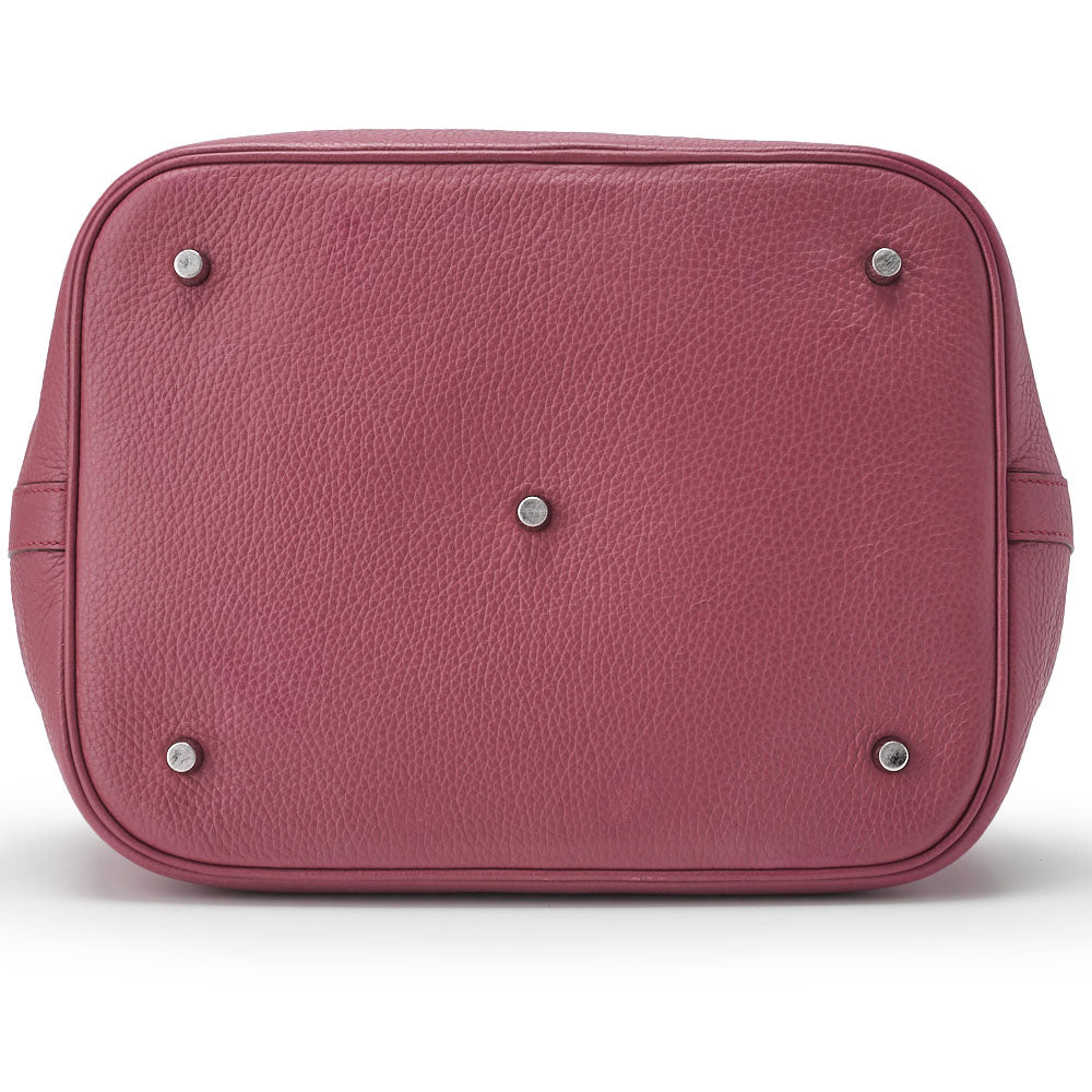 HERMES Tote Bag Picotan Rock TGM Tryon Clemence Corosewood Silver-Tone Hardware Pre-Owned - Vintage La Charme