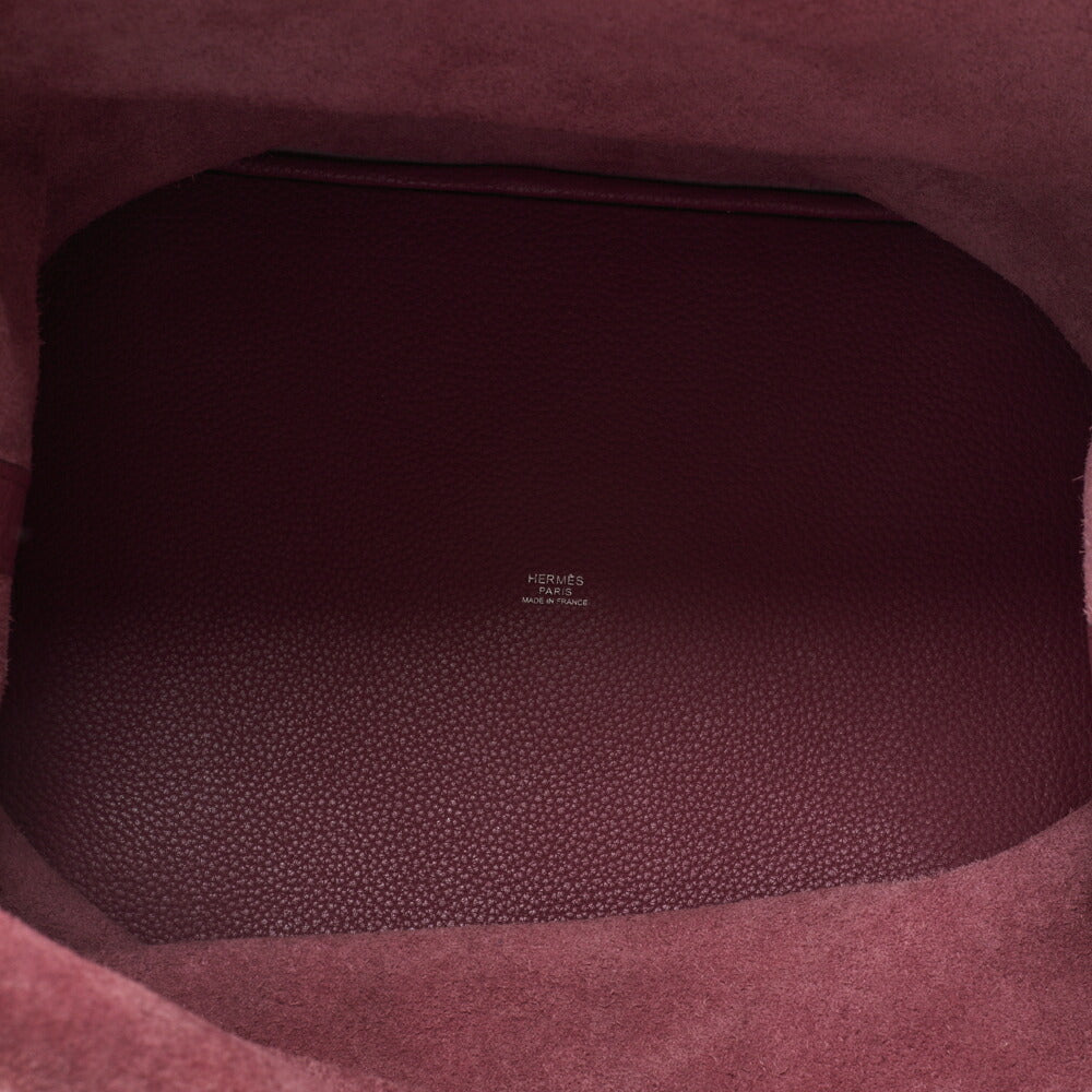 HERMES Tote Bag Picotan Rock TGM Tryon Clemence Corosewood Silver-Tone Hardware Pre-Owned - Vintage La Charme