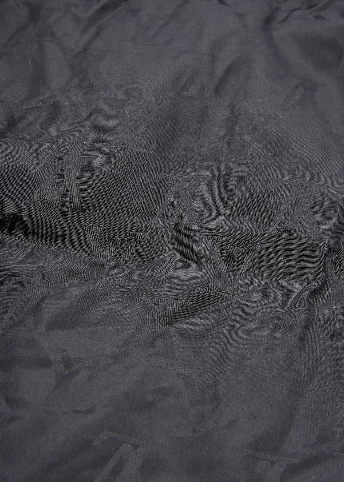 Louis Vuitton Down Jacket, Monogram, Wool, Black, Silver-Tone Hardware, Pre-Owned - Vintage La Charme