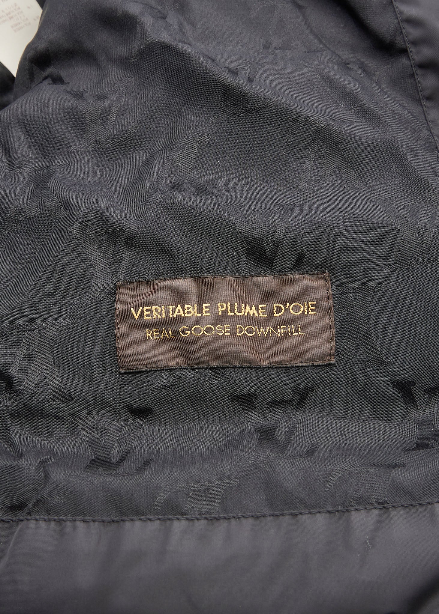 Louis Vuitton Down Jacket, Monogram, Wool, Black, Silver-Tone Hardware, Pre-Owned - Vintage La Charme